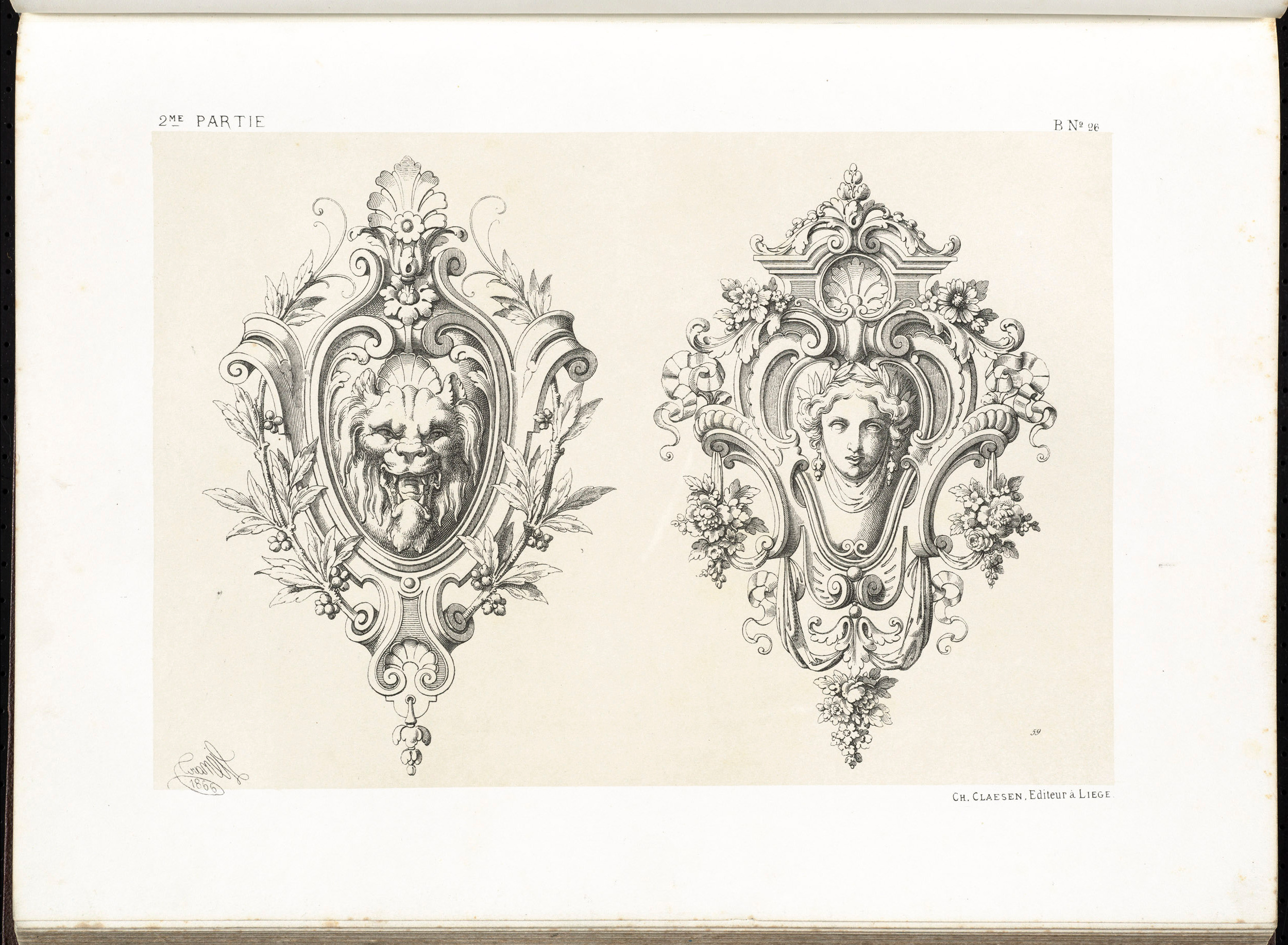 Spécimens de la décoration et de l'ornementation au XIXe siècle. Художественная мастерская