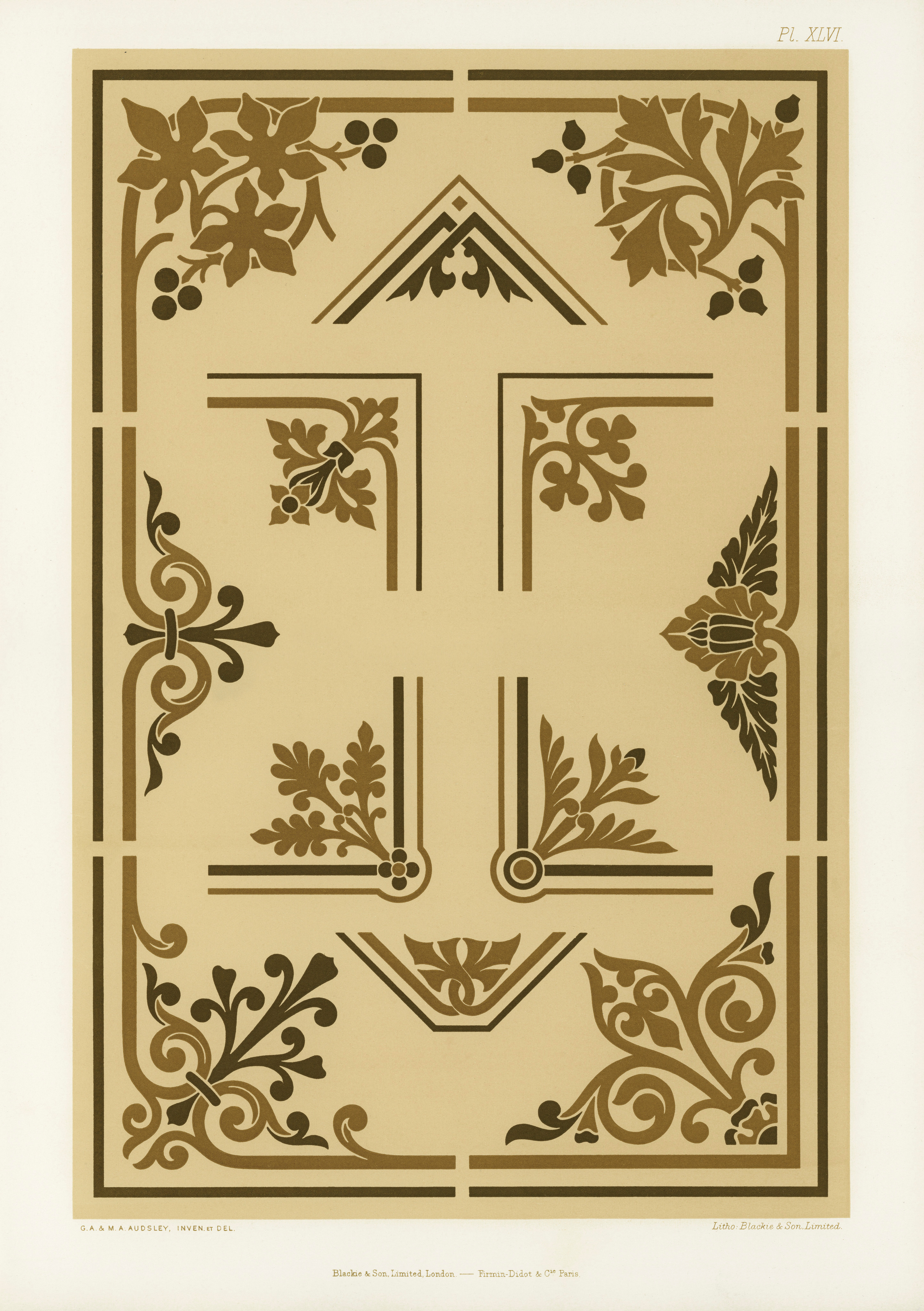 The Practical Decorator and Ornamentist (1892) by G.A Audsley and M.A. Audsley. Художественная мастерская