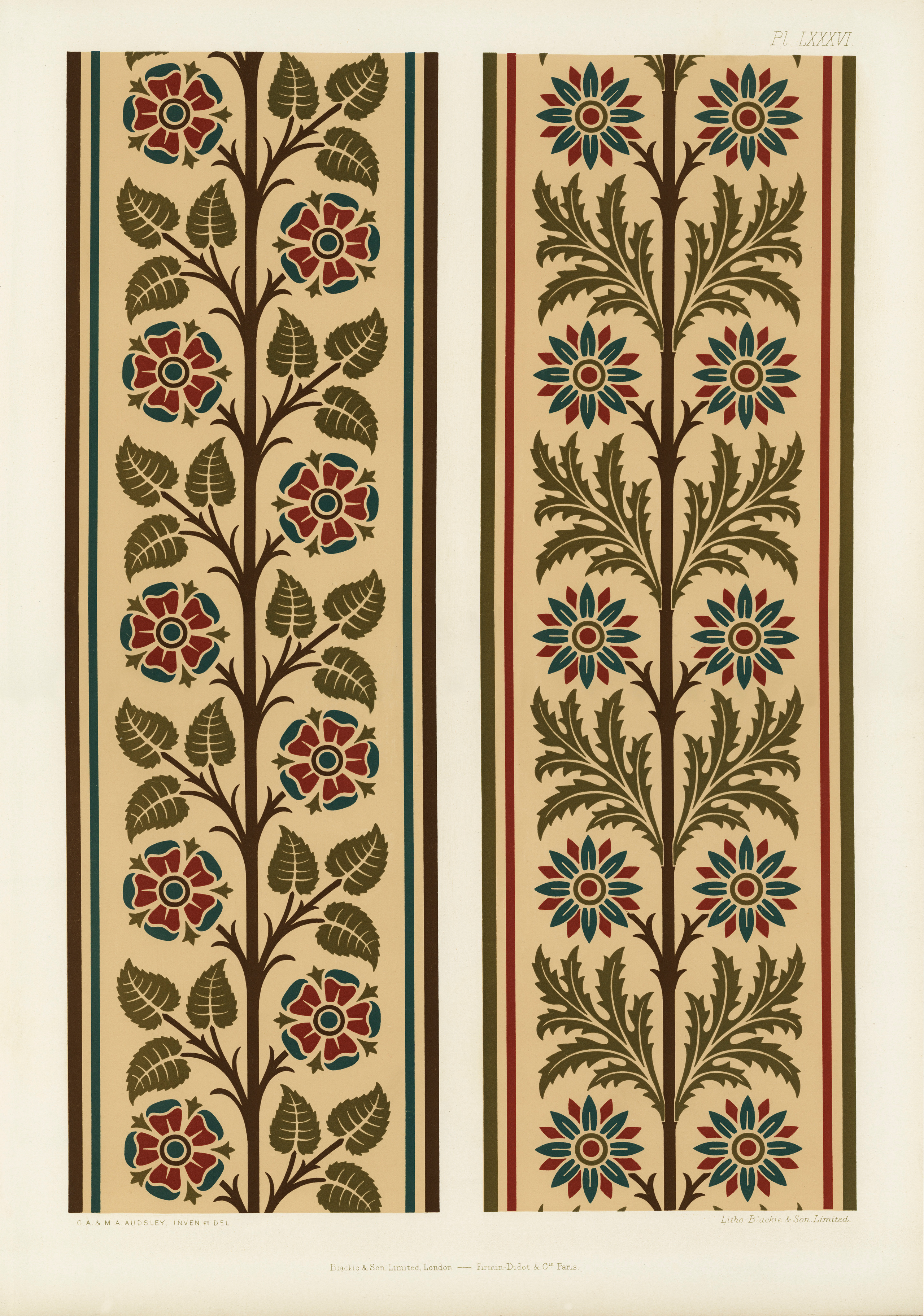 The Practical Decorator and Ornamentist (1892) by G.A Audsley and M.A. Audsley. Художественная мастерская