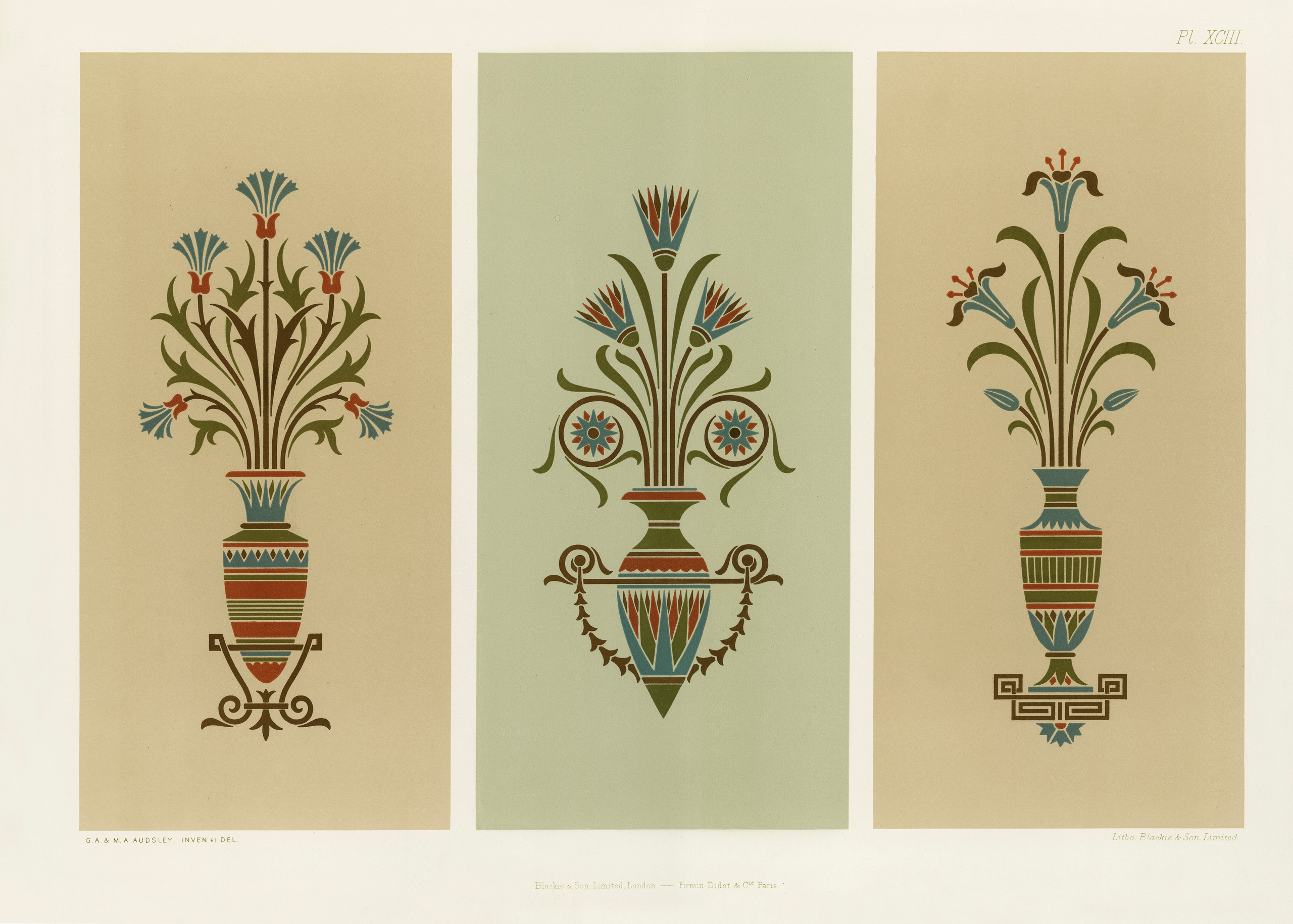 The Practical Decorator and Ornamentist (1892) by G.A Audsley and M.A. Audsley. Художественная мастерская