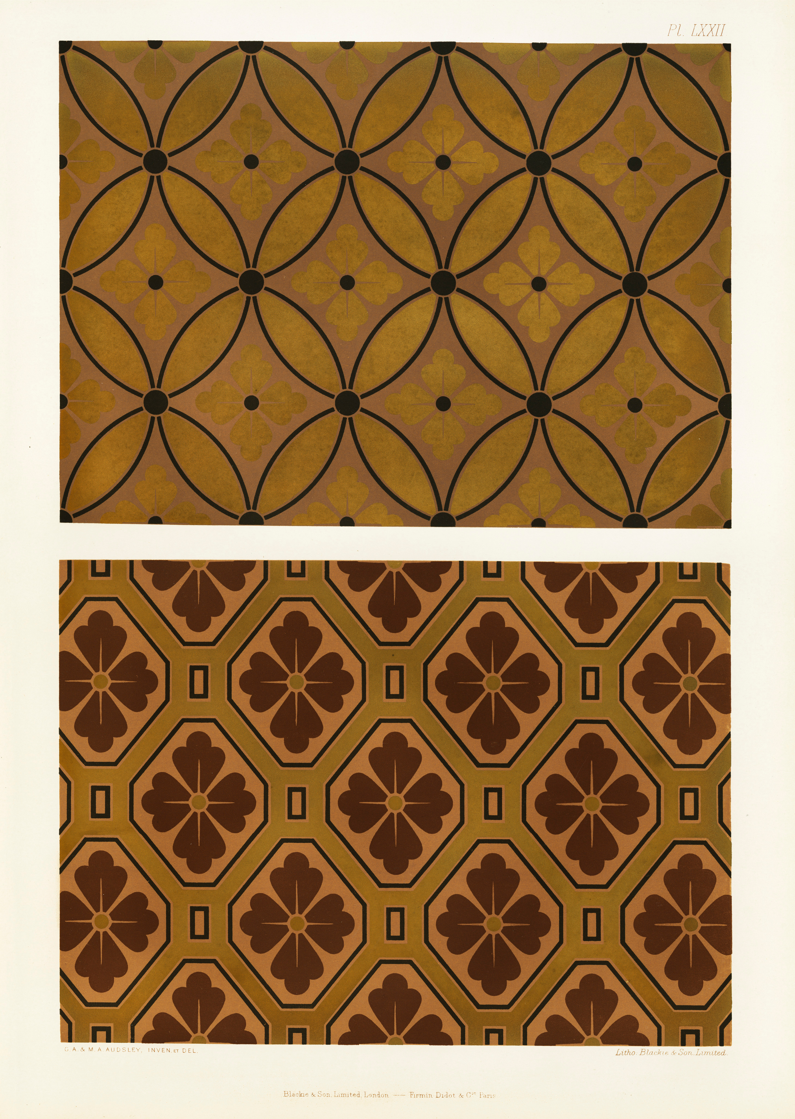 The Practical Decorator and Ornamentist (1892) by G.A Audsley and M.A. Audsley. Художественная мастерская