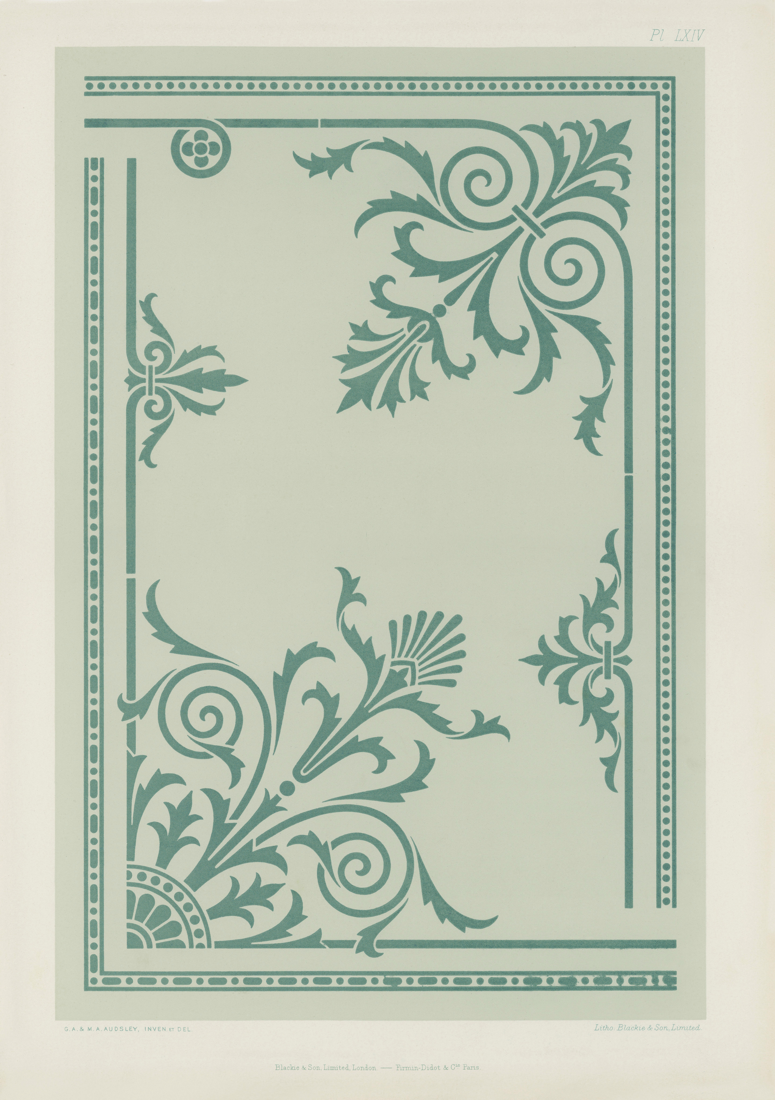 The Practical Decorator and Ornamentist (1892) by G.A Audsley and M.A. Audsley. Художественная мастерская