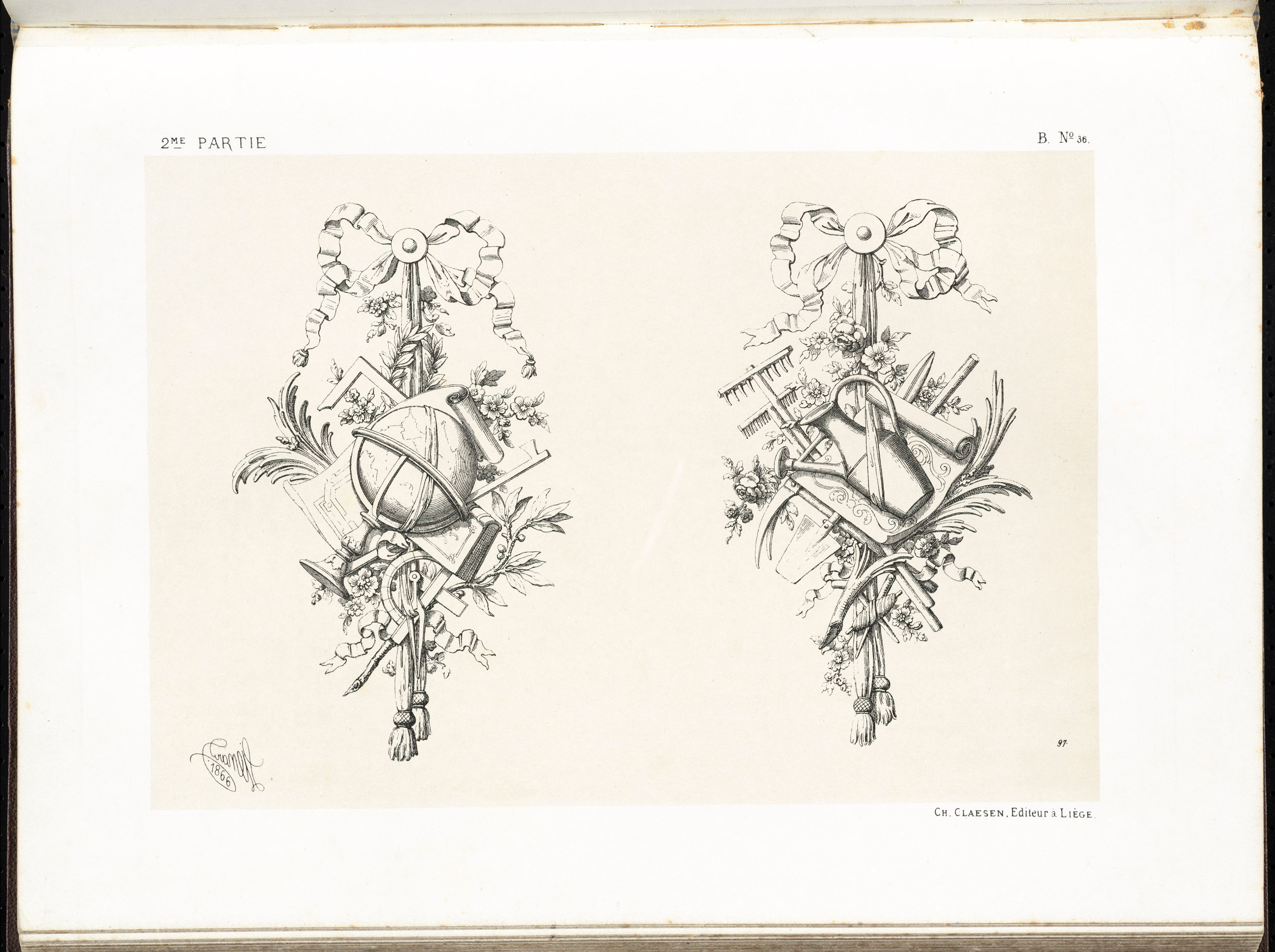 Spécimens de la décoration et de l'ornementation au XIXe siècle. Художественная мастерская