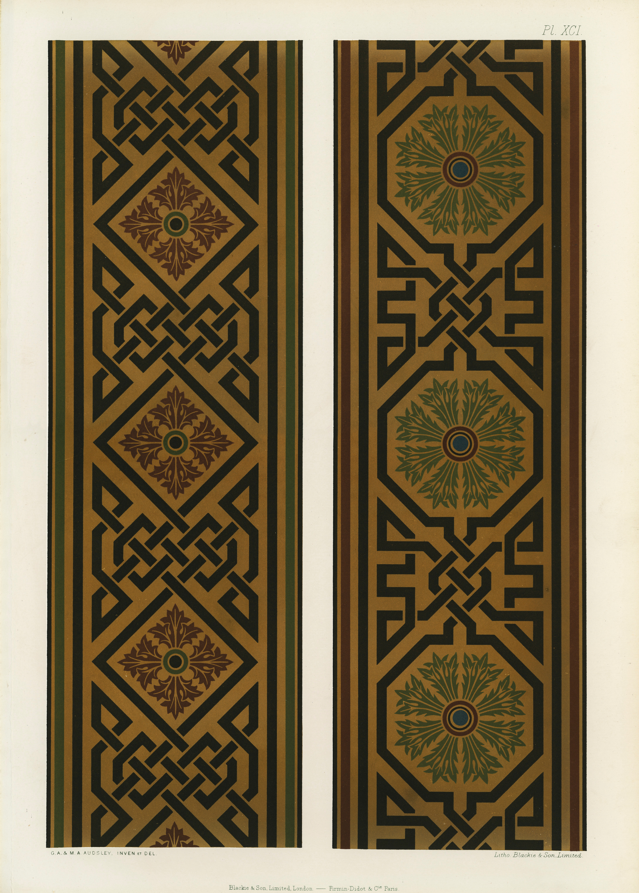 The Practical Decorator and Ornamentist (1892) by G.A Audsley and M.A. Audsley. Художественная мастерская