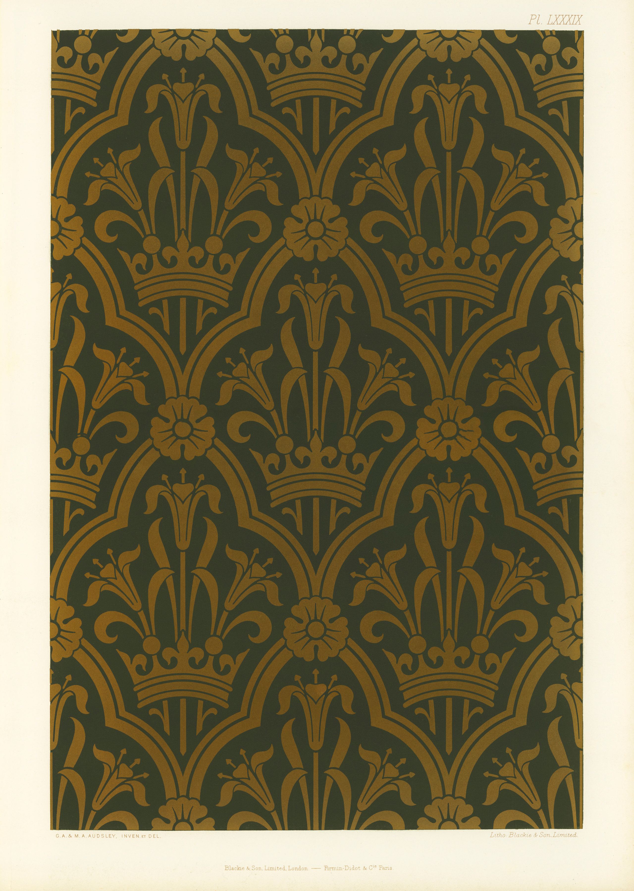 The Practical Decorator and Ornamentist (1892) by G.A Audsley and M.A. Audsley. Художественная мастерская