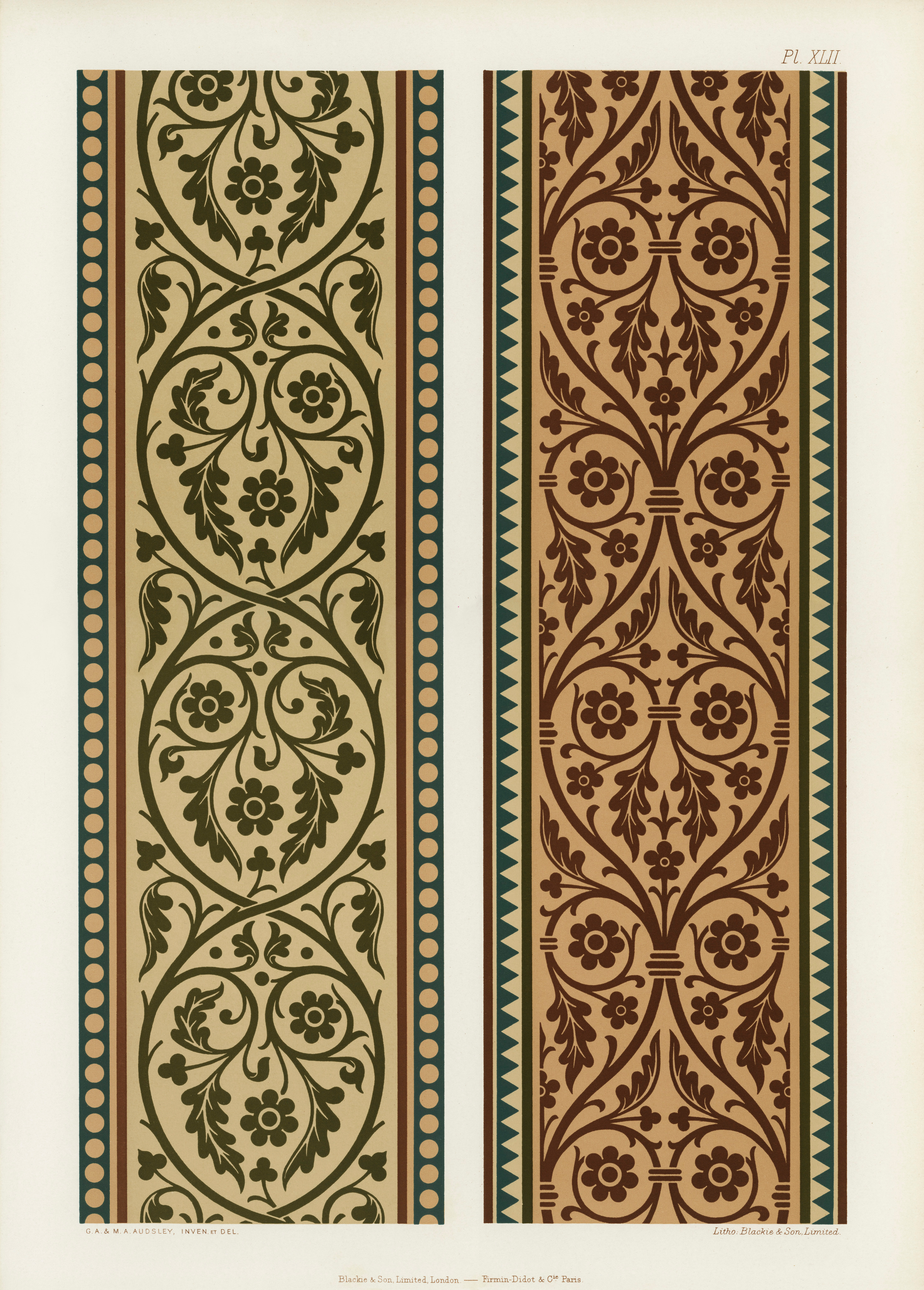 The Practical Decorator and Ornamentist (1892) by G.A Audsley and M.A. Audsley. Художественная мастерская
