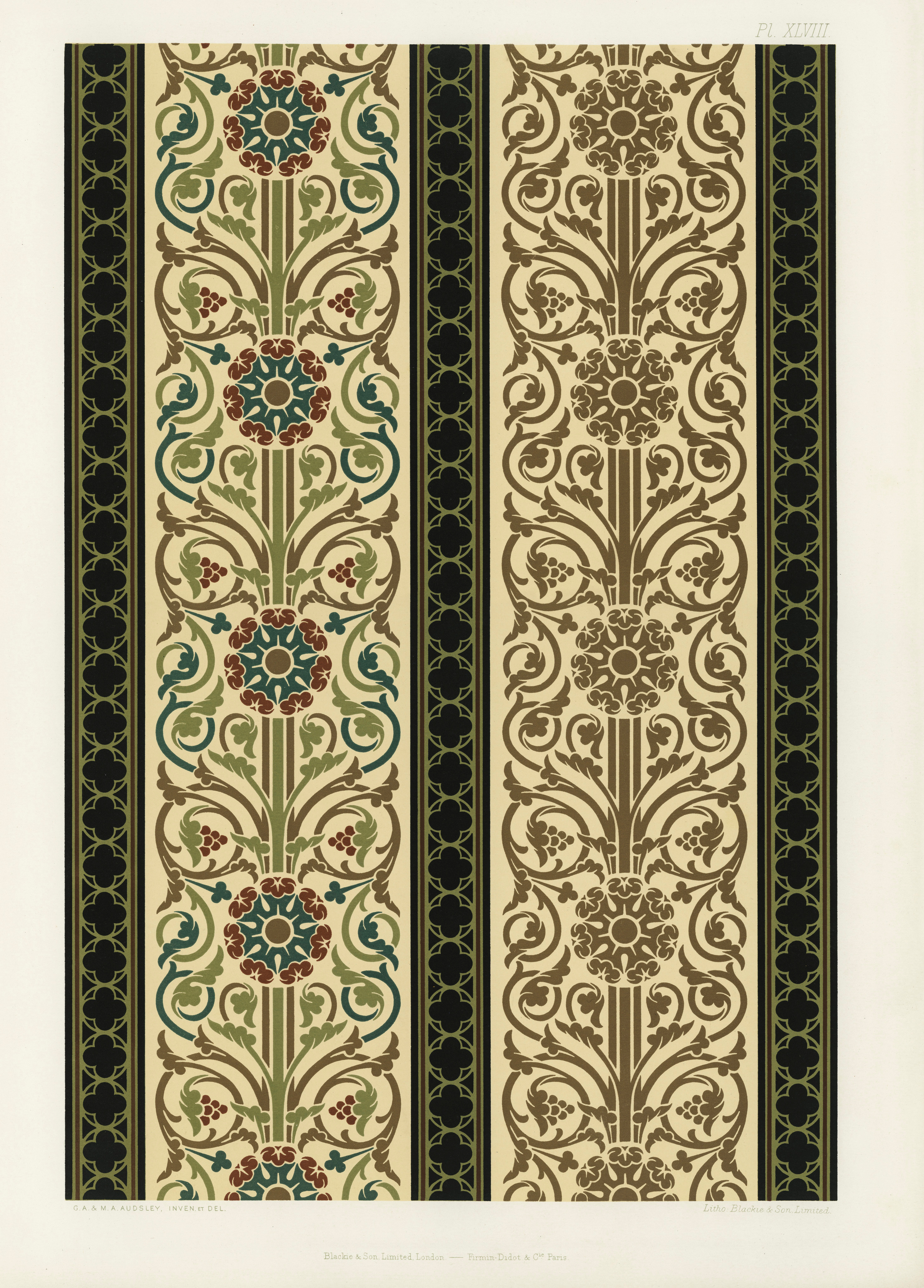 The Practical Decorator and Ornamentist (1892) by G.A Audsley and M.A. Audsley. Художественная мастерская