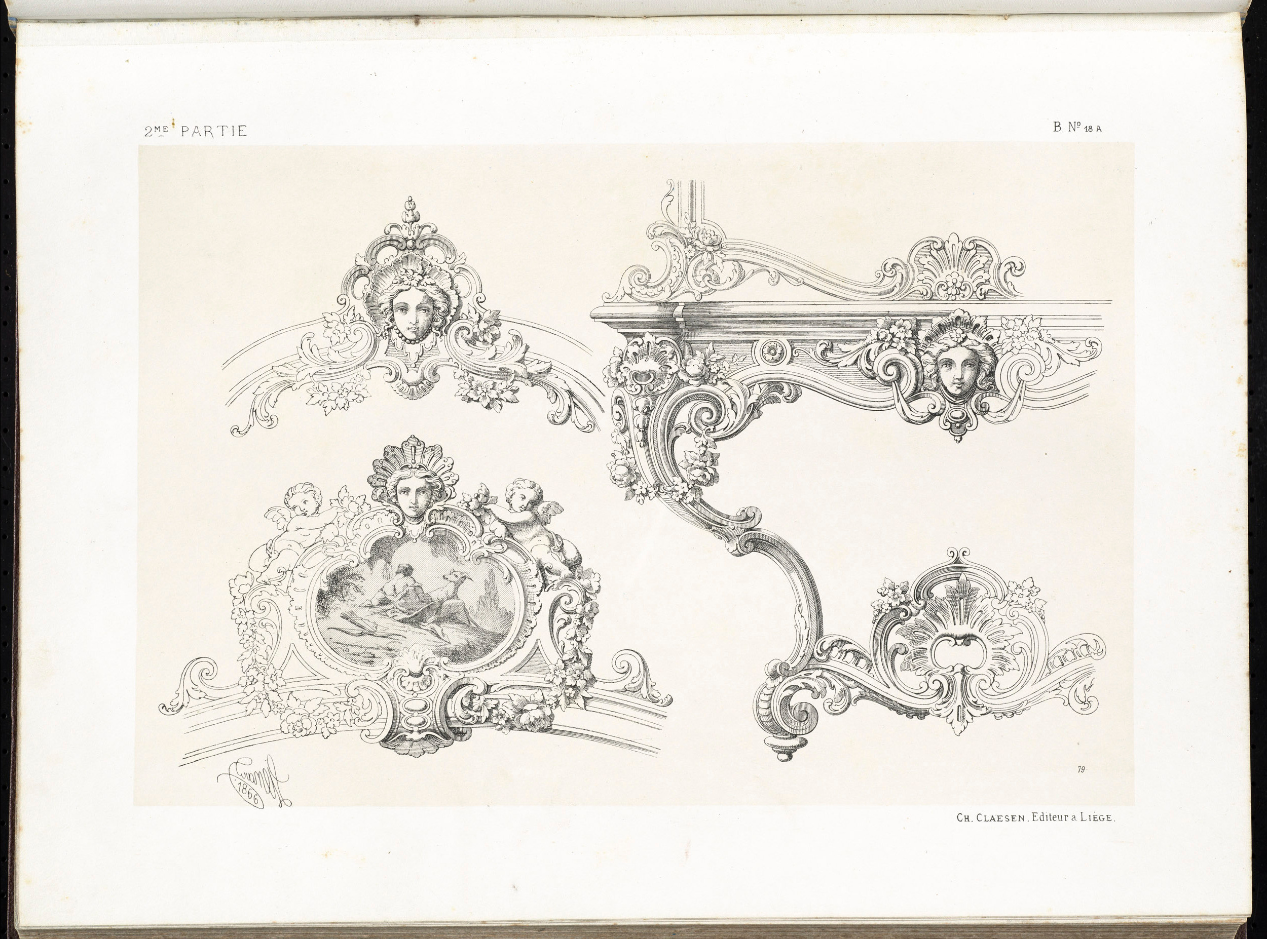 Spécimens de la décoration et de l'ornementation au XIXe siècle. Художественная мастерская