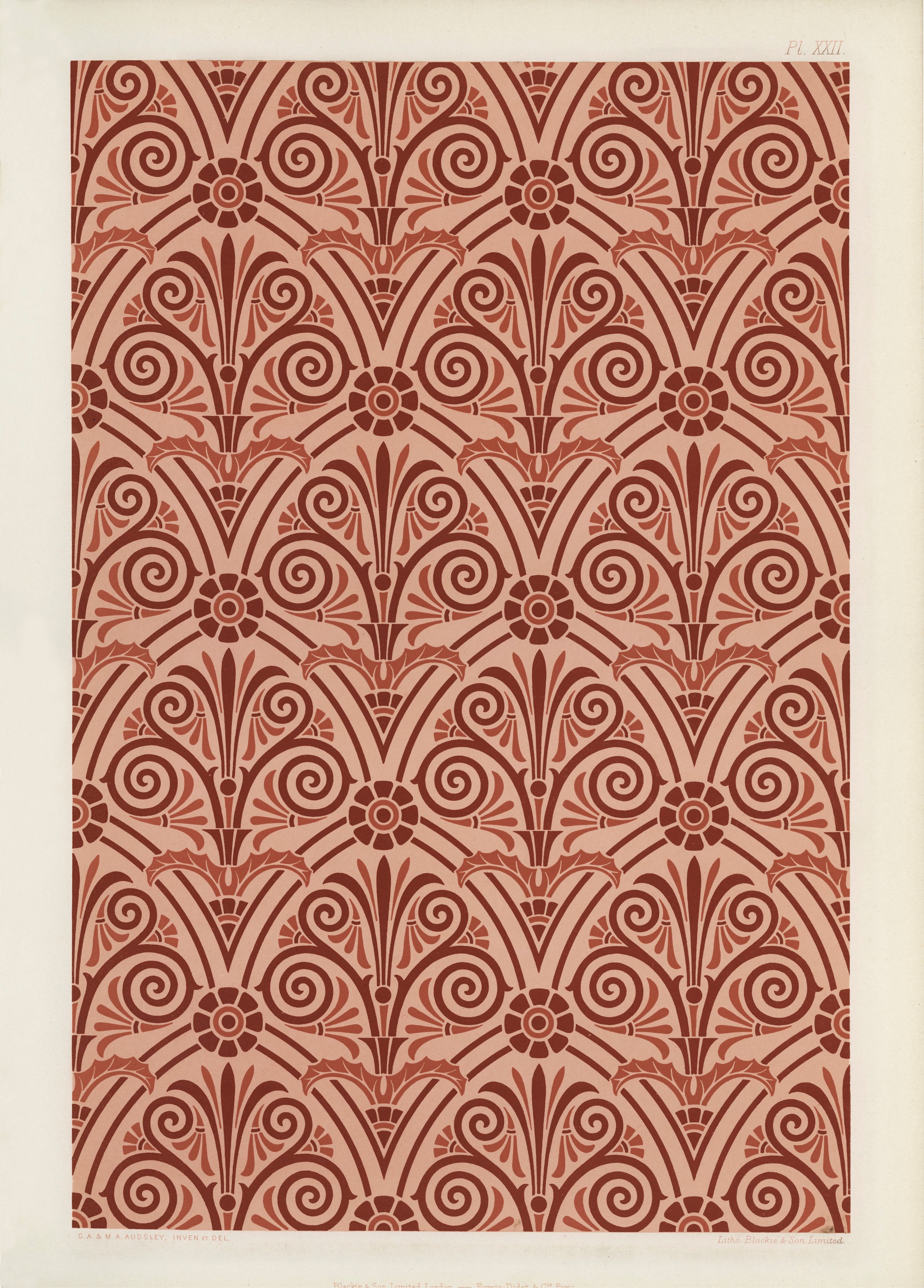 The Practical Decorator and Ornamentist (1892) by G.A Audsley and M.A. Audsley. Художественная мастерская