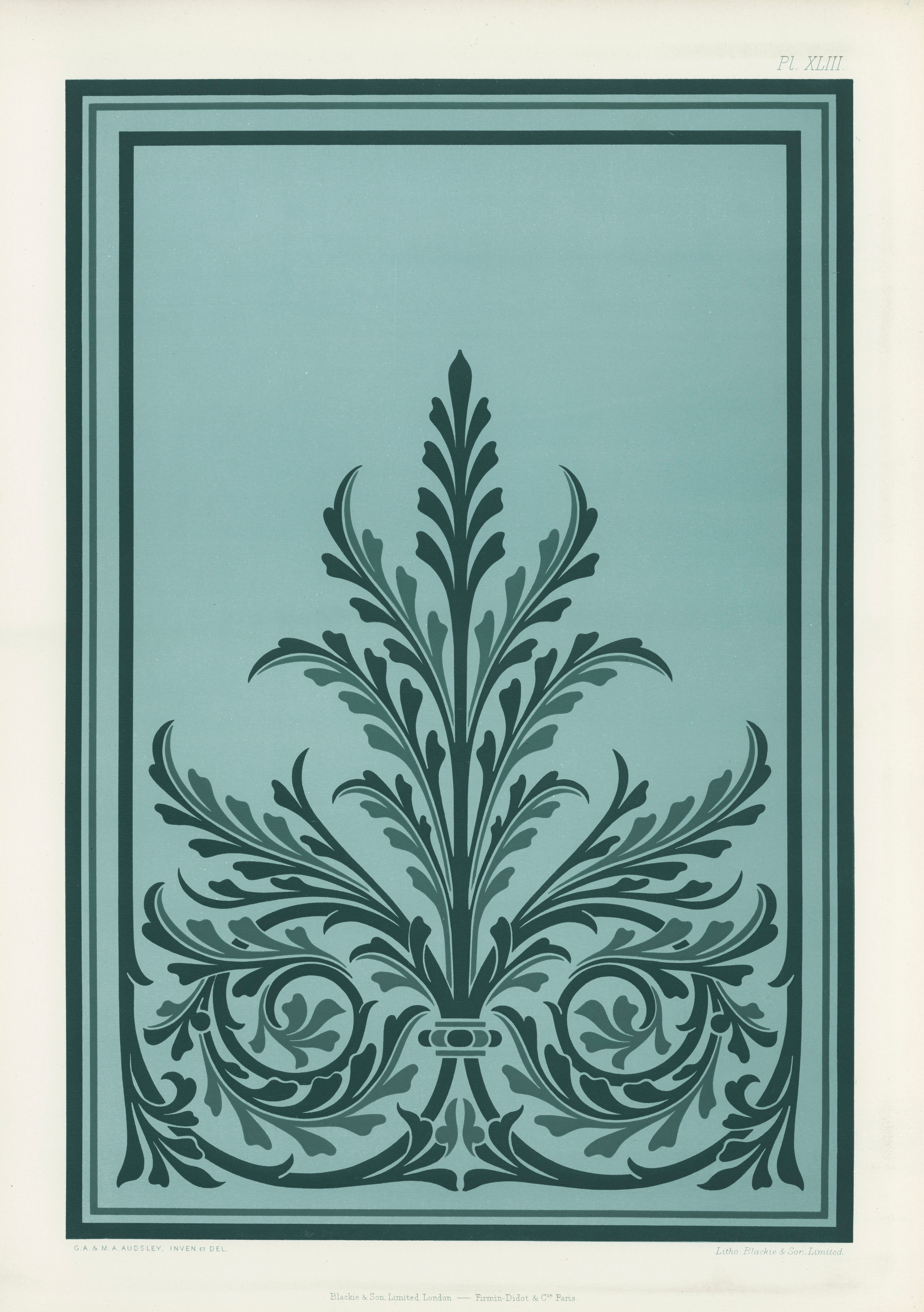 The Practical Decorator and Ornamentist (1892) by G.A Audsley and M.A. Audsley. Художественная мастерская