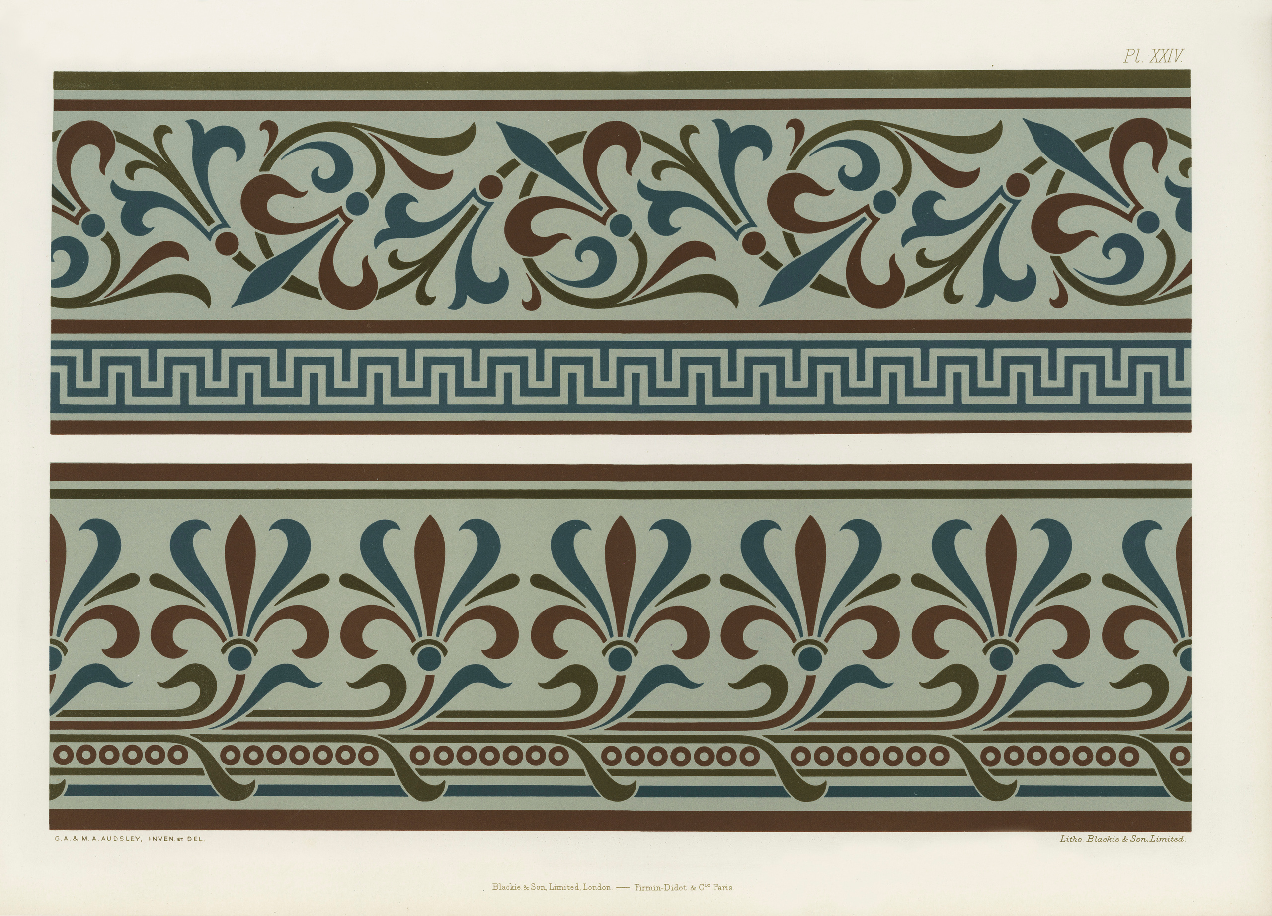 The Practical Decorator and Ornamentist (1892) by G.A Audsley and M.A. Audsley. Художественная мастерская