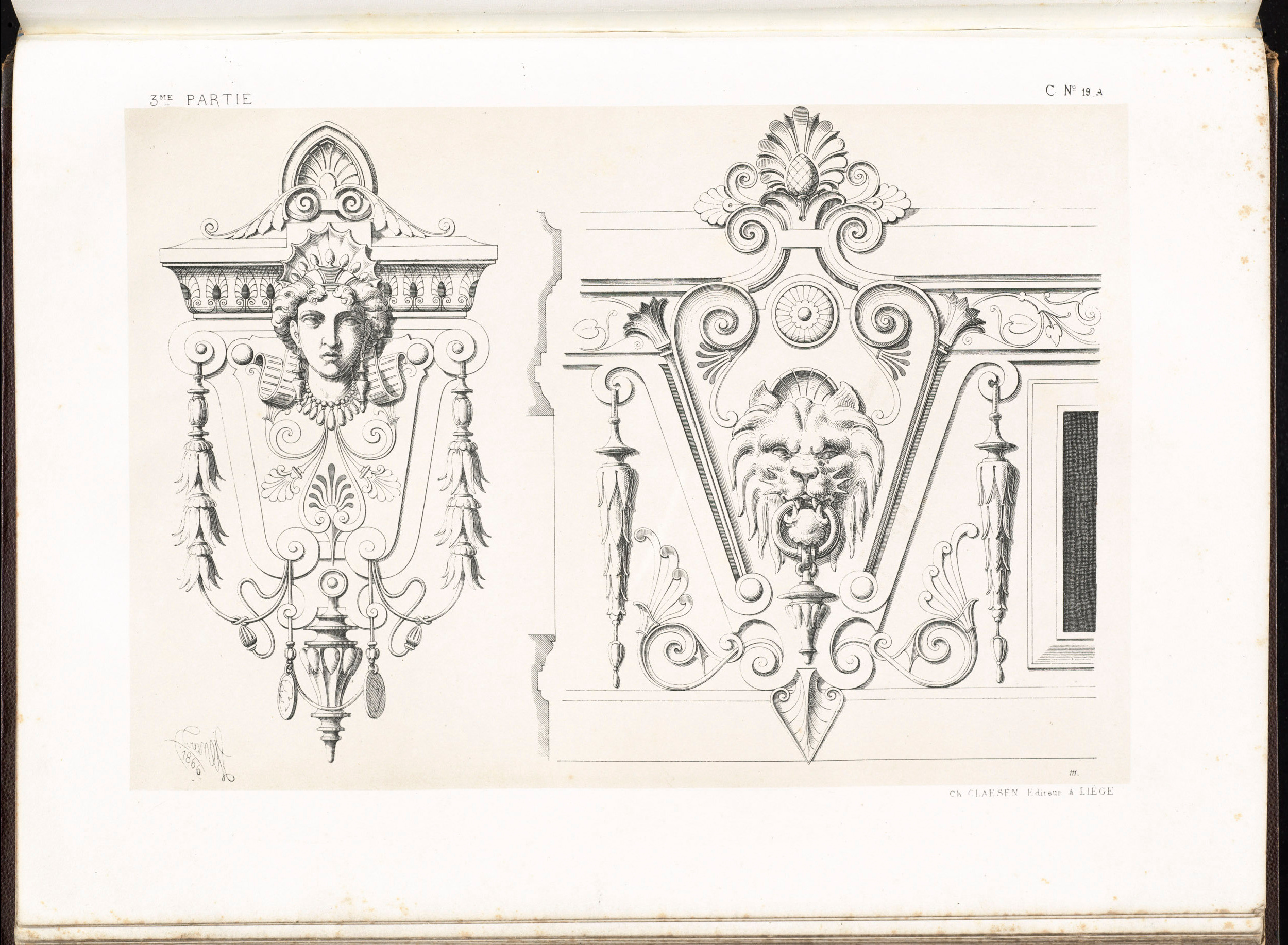 Spécimens de la décoration et de l'ornementation au XIXe siècle. Художественная мастерская