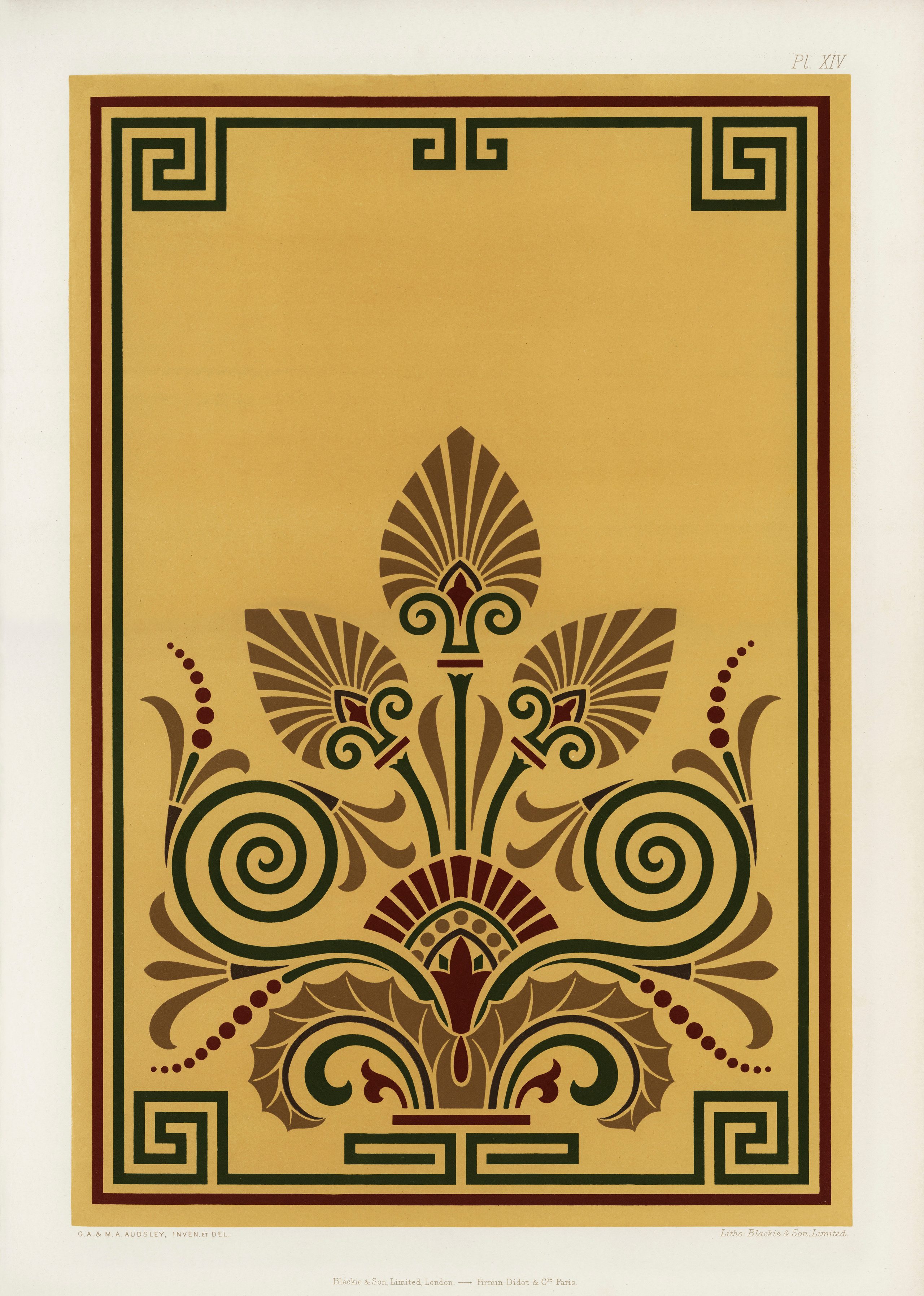 The Practical Decorator and Ornamentist (1892) by G.A Audsley and M.A. Audsley. Художественная мастерская