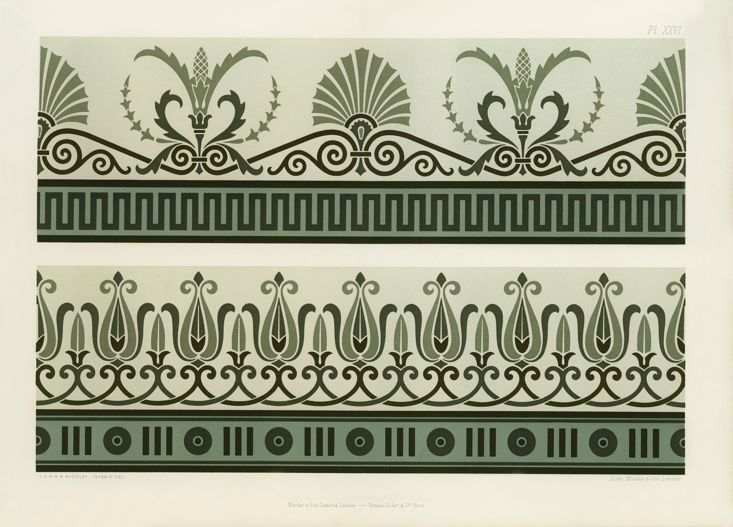 The Practical Decorator and Ornamentist (1892) by G.A Audsley and M.A. Audsley. Художественная мастерская