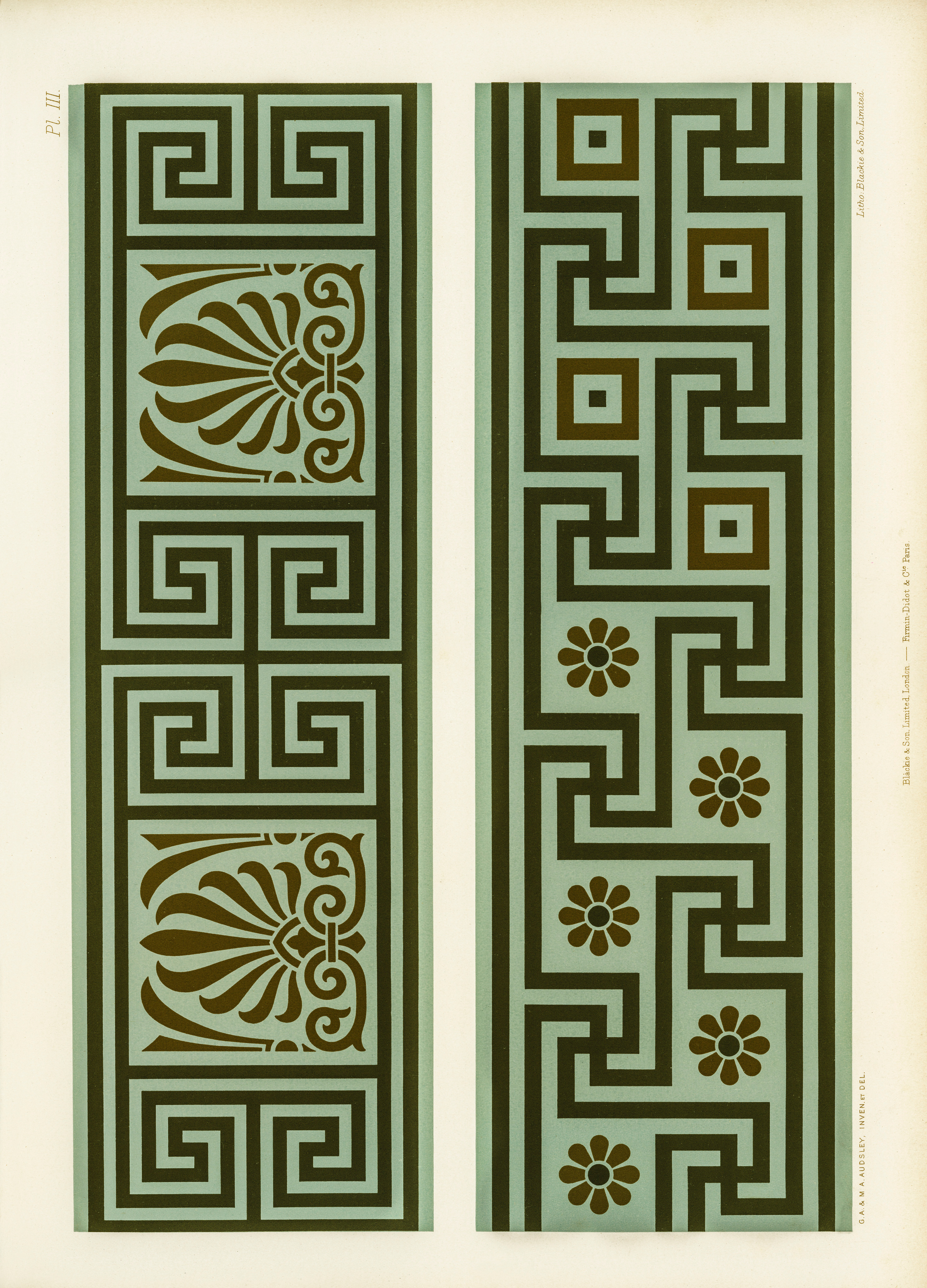The Practical Decorator and Ornamentist (1892) by G.A Audsley and M.A. Audsley. Художественная мастерская