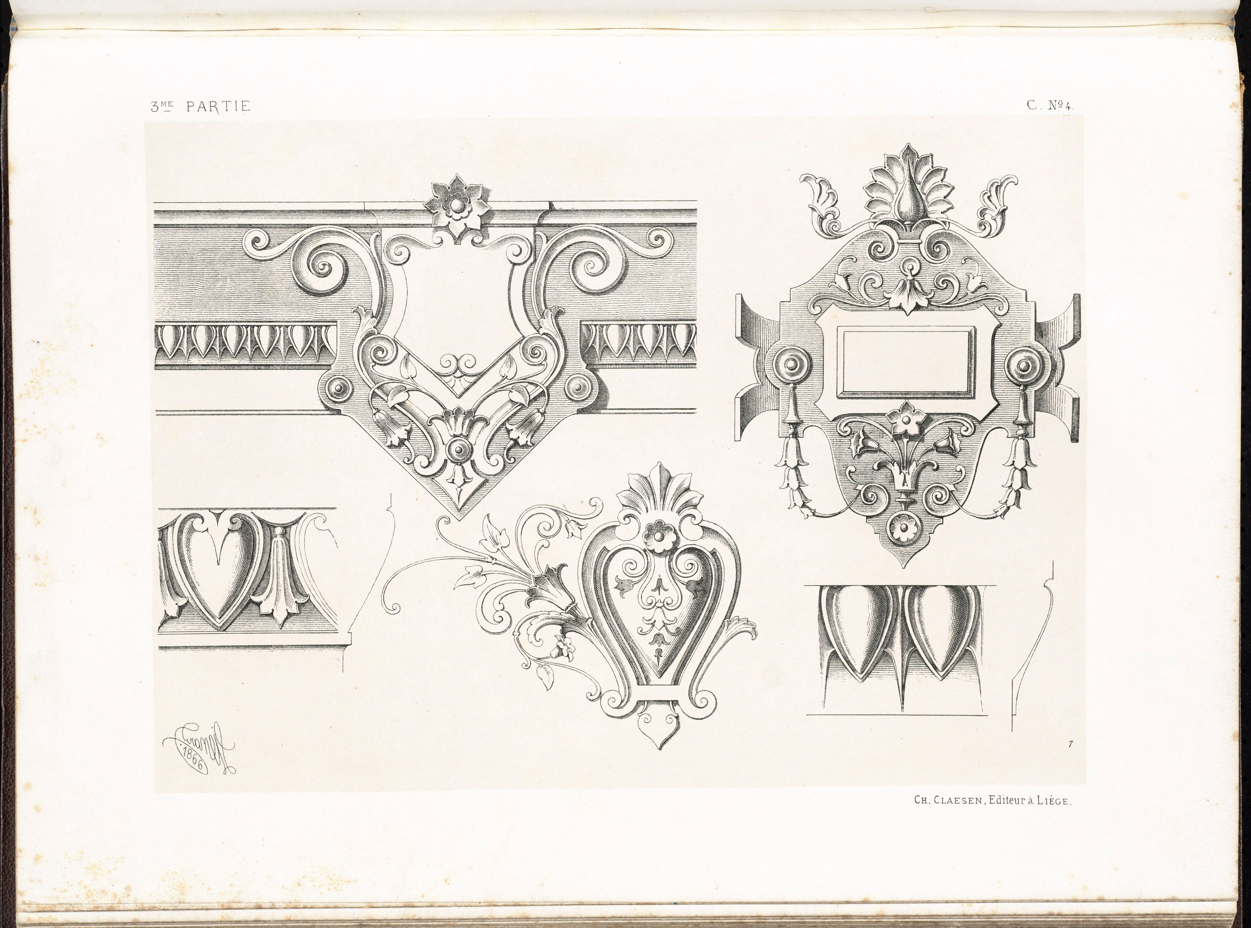 Spécimens de la décoration et de l'ornementation au XIXe siècle. Художественная мастерская