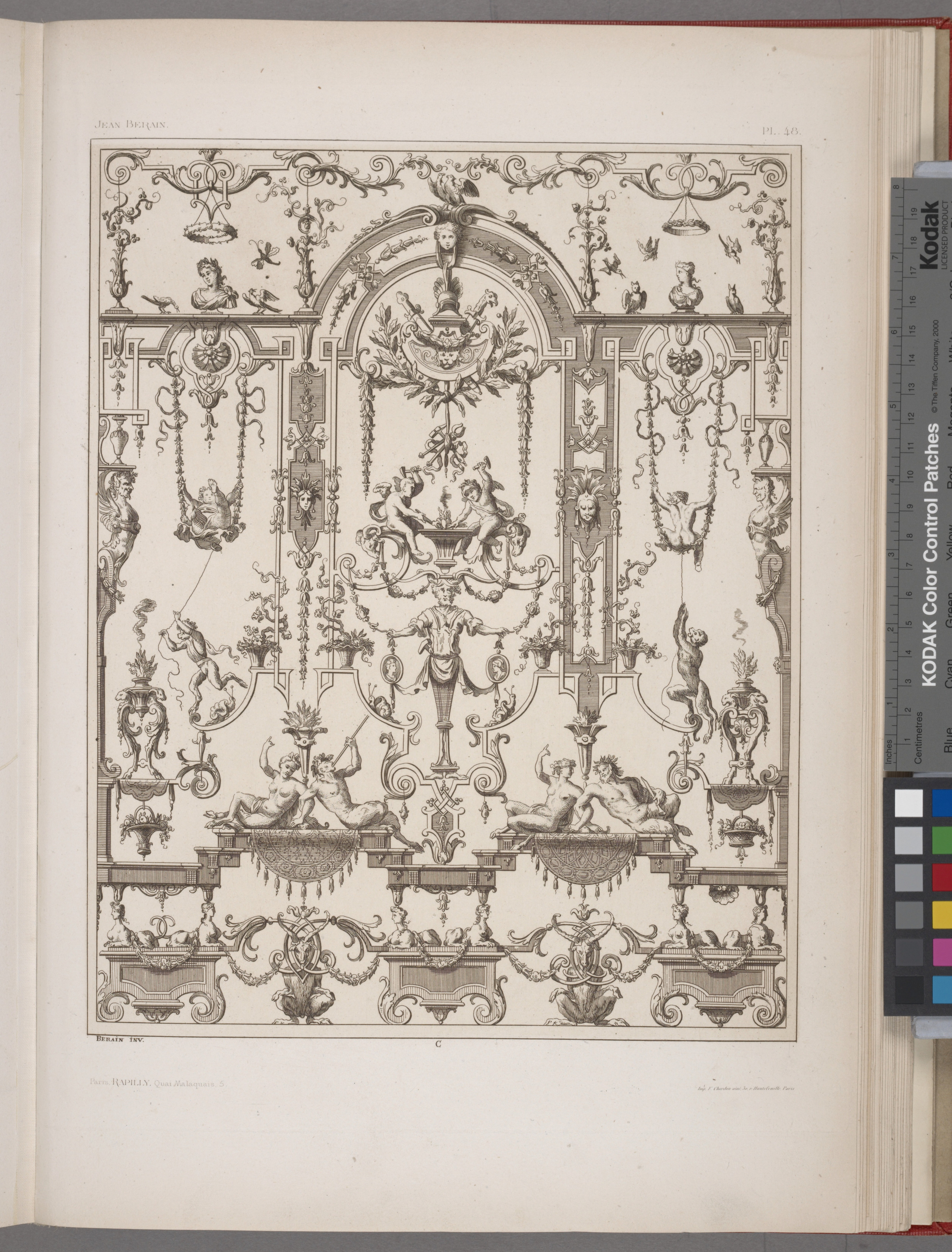 Микеланджело Перголези 1780 гг. Гравюры с орнаментами для украшения предметов. Художественная мастерская