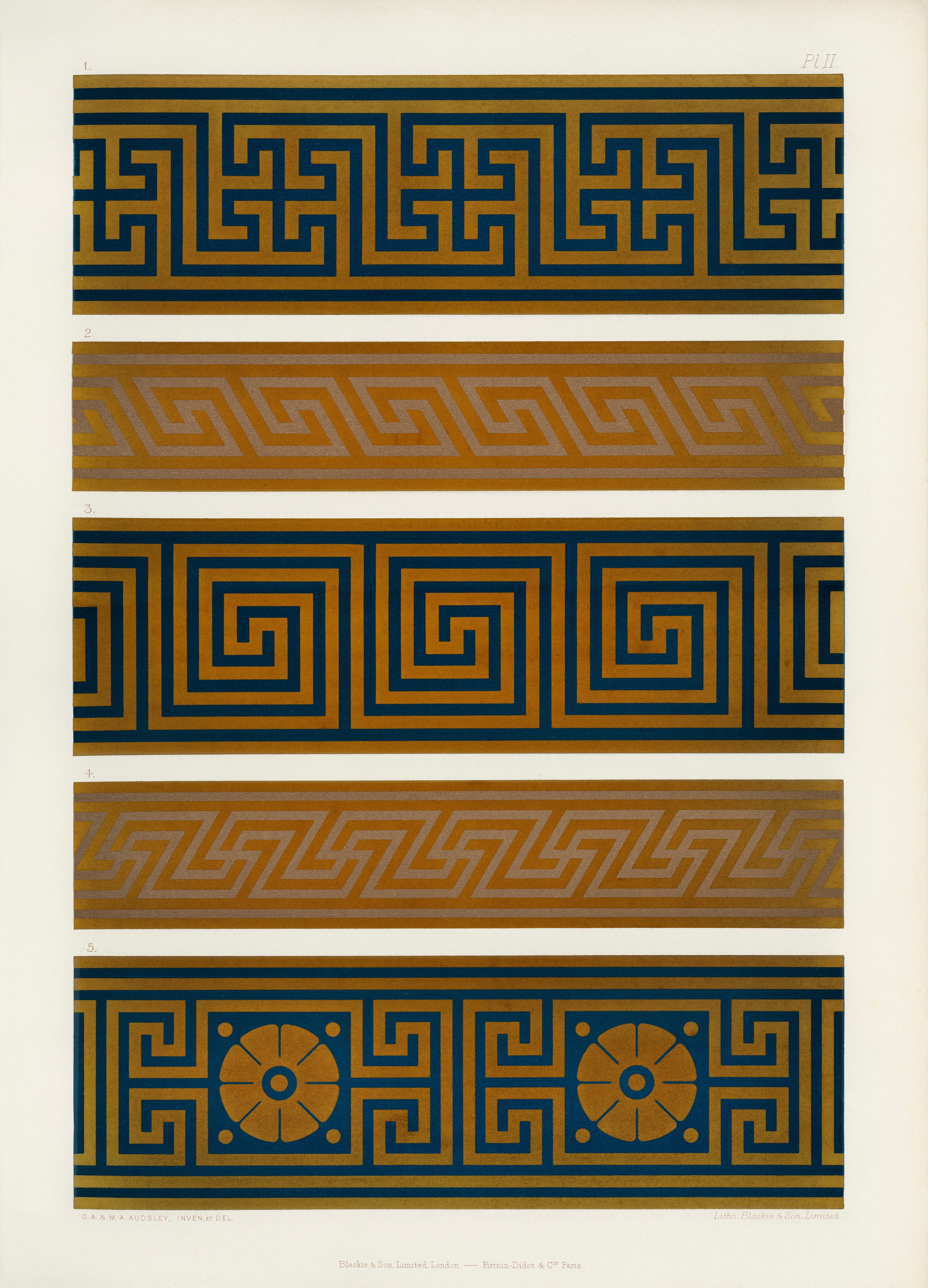 The Practical Decorator and Ornamentist (1892) by G.A Audsley and M.A. Audsley. Художественная мастерская