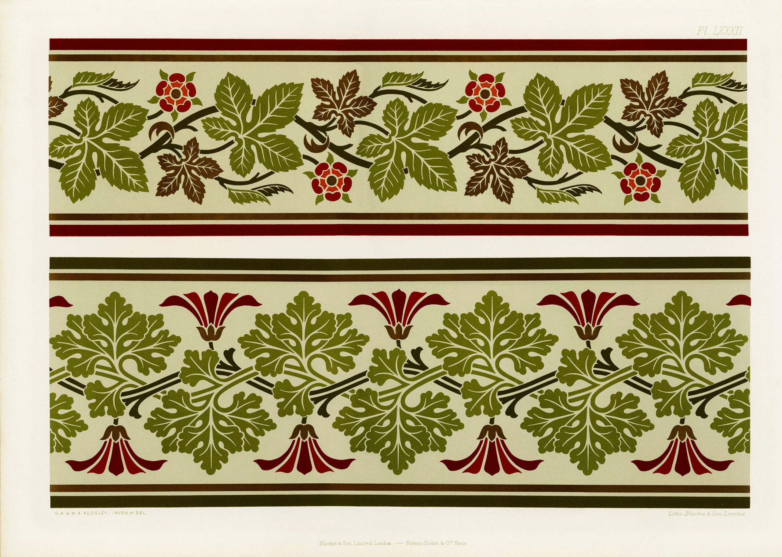 The Practical Decorator and Ornamentist (1892) by G.A Audsley and M.A. Audsley. Художественная мастерская