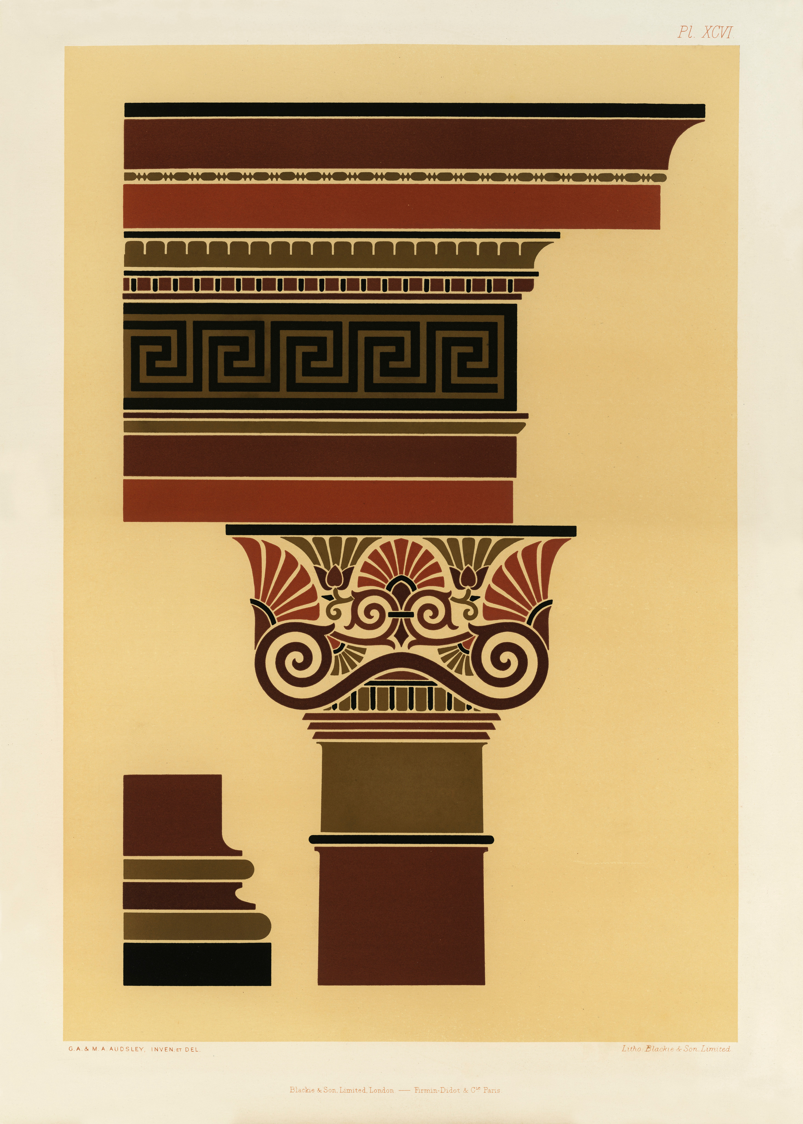 The Practical Decorator and Ornamentist (1892) by G.A Audsley and M.A. Audsley. Художественная мастерская