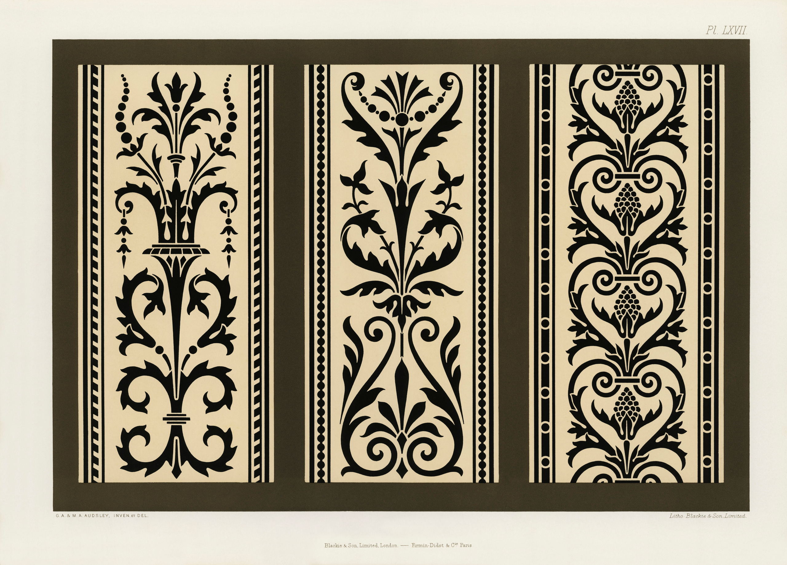 The Practical Decorator and Ornamentist (1892) by G.A Audsley and M.A. Audsley. Художественная мастерская