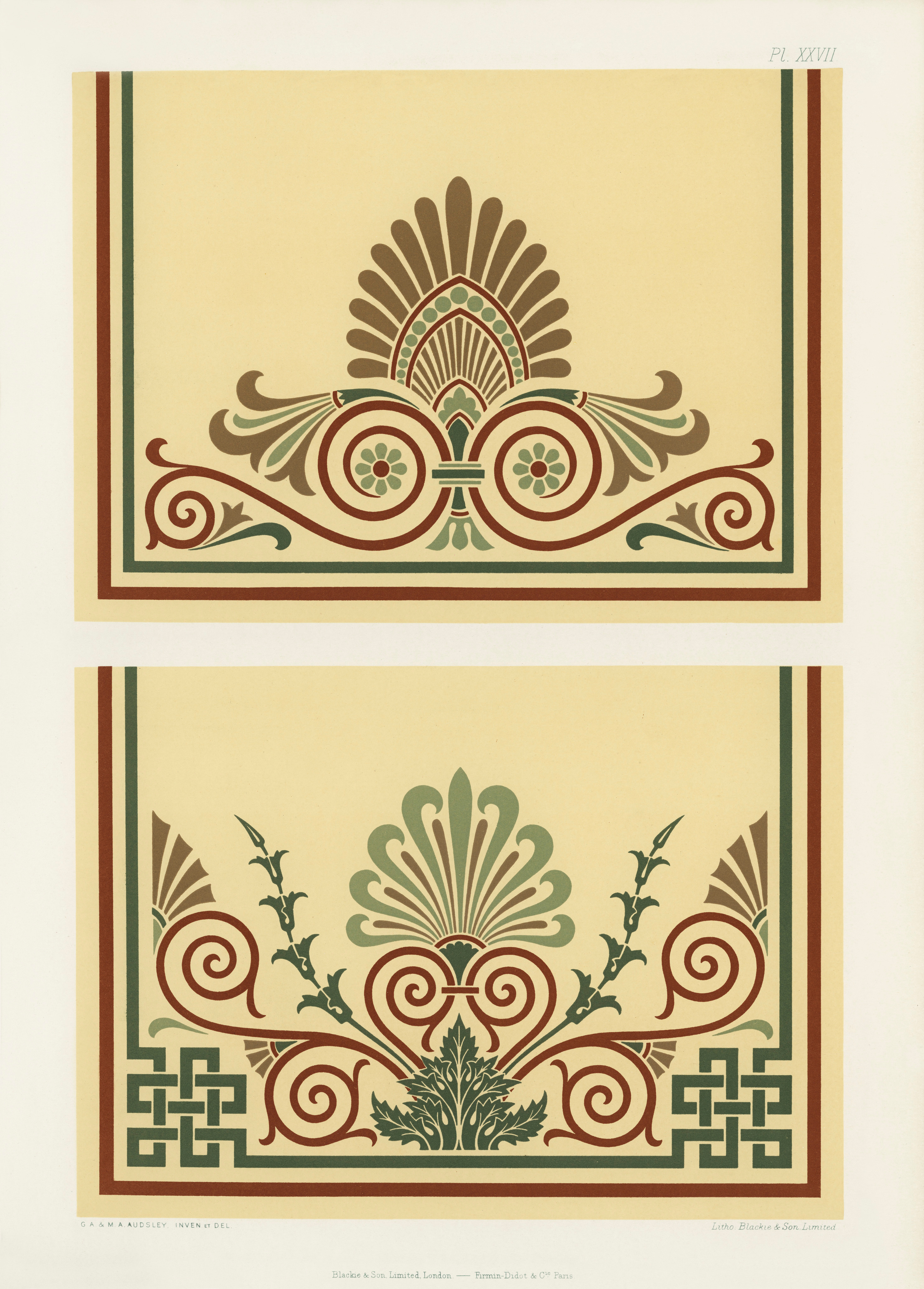 The Practical Decorator and Ornamentist (1892) by G.A Audsley and M.A. Audsley. Художественная мастерская