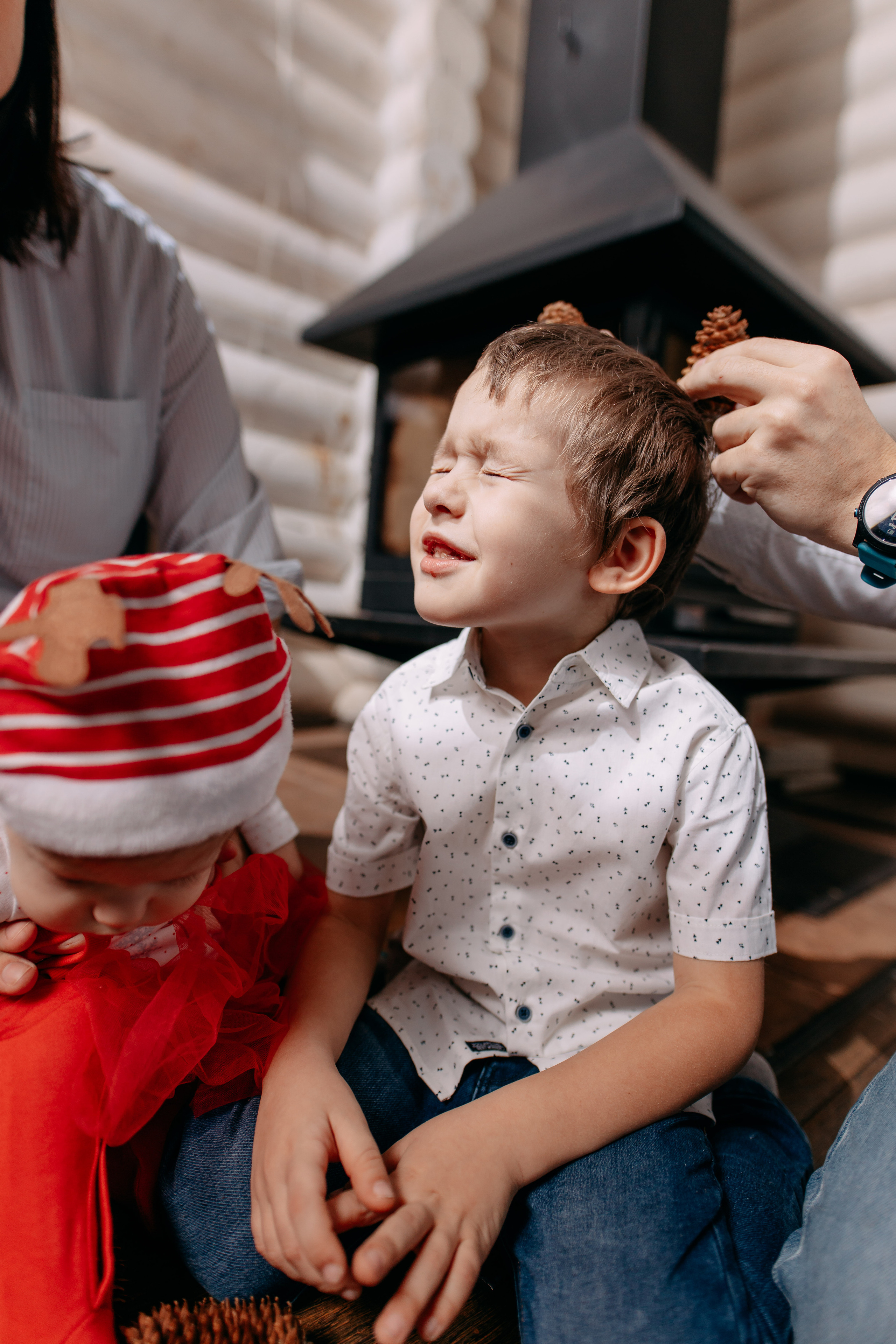 Новогодняя фотосъемка на дому, 4 семьи. Фото и видео съемка. Андрей Ионов