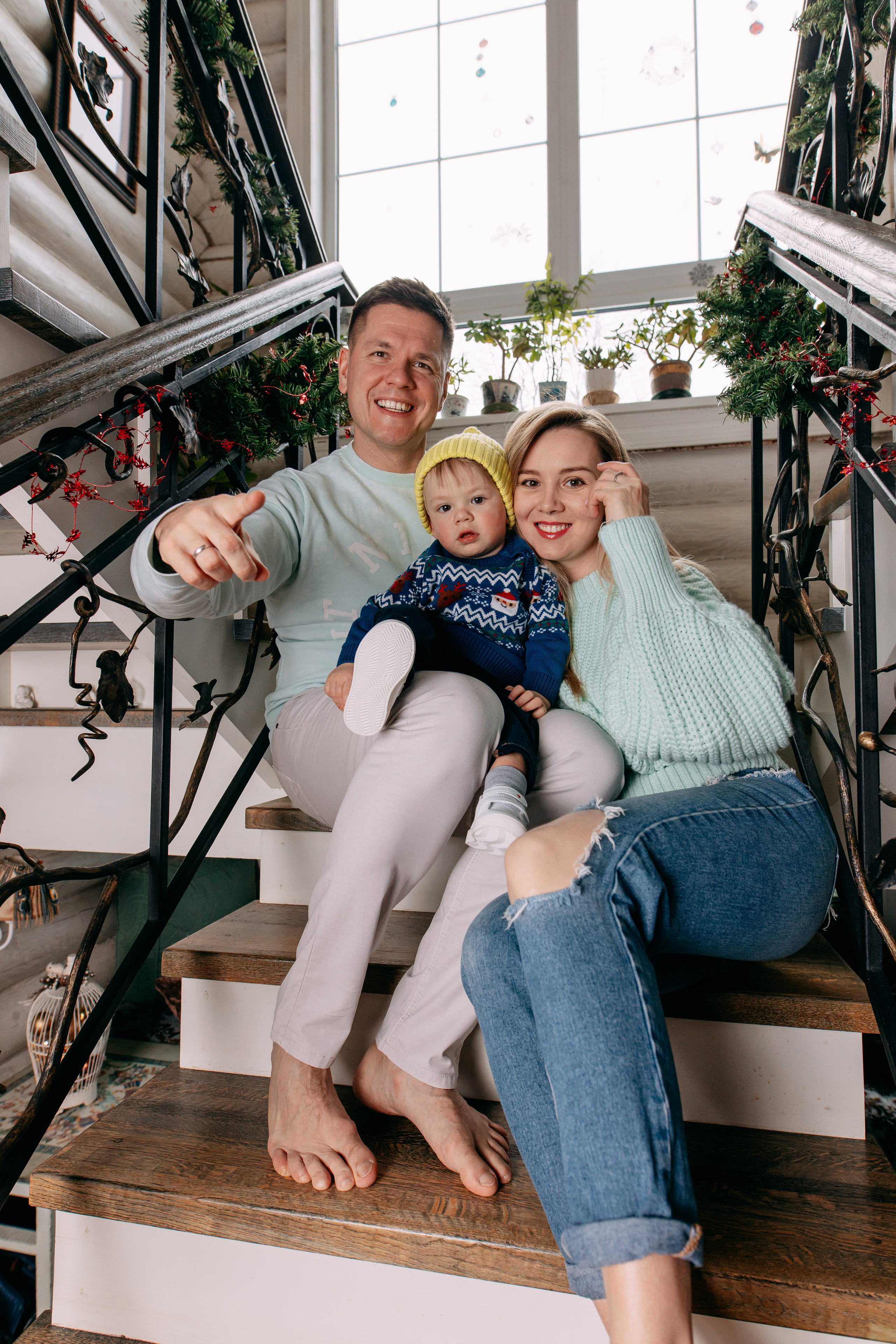 Новогодняя фотосъемка на дому, 4 семьи. Фото и видео съемка. Андрей Ионов