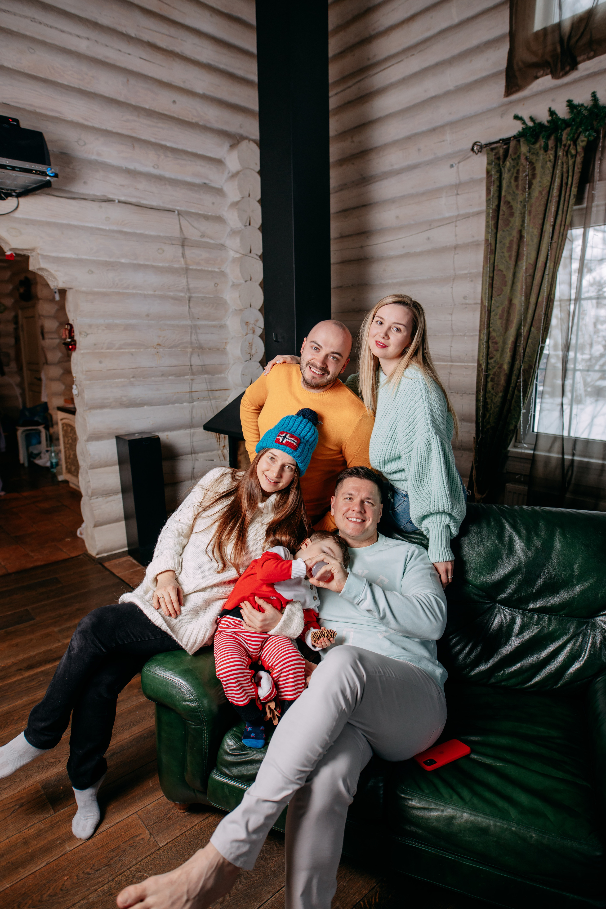 Новогодняя фотосъемка на дому, 4 семьи. Фото и видео съемка. Андрей Ионов