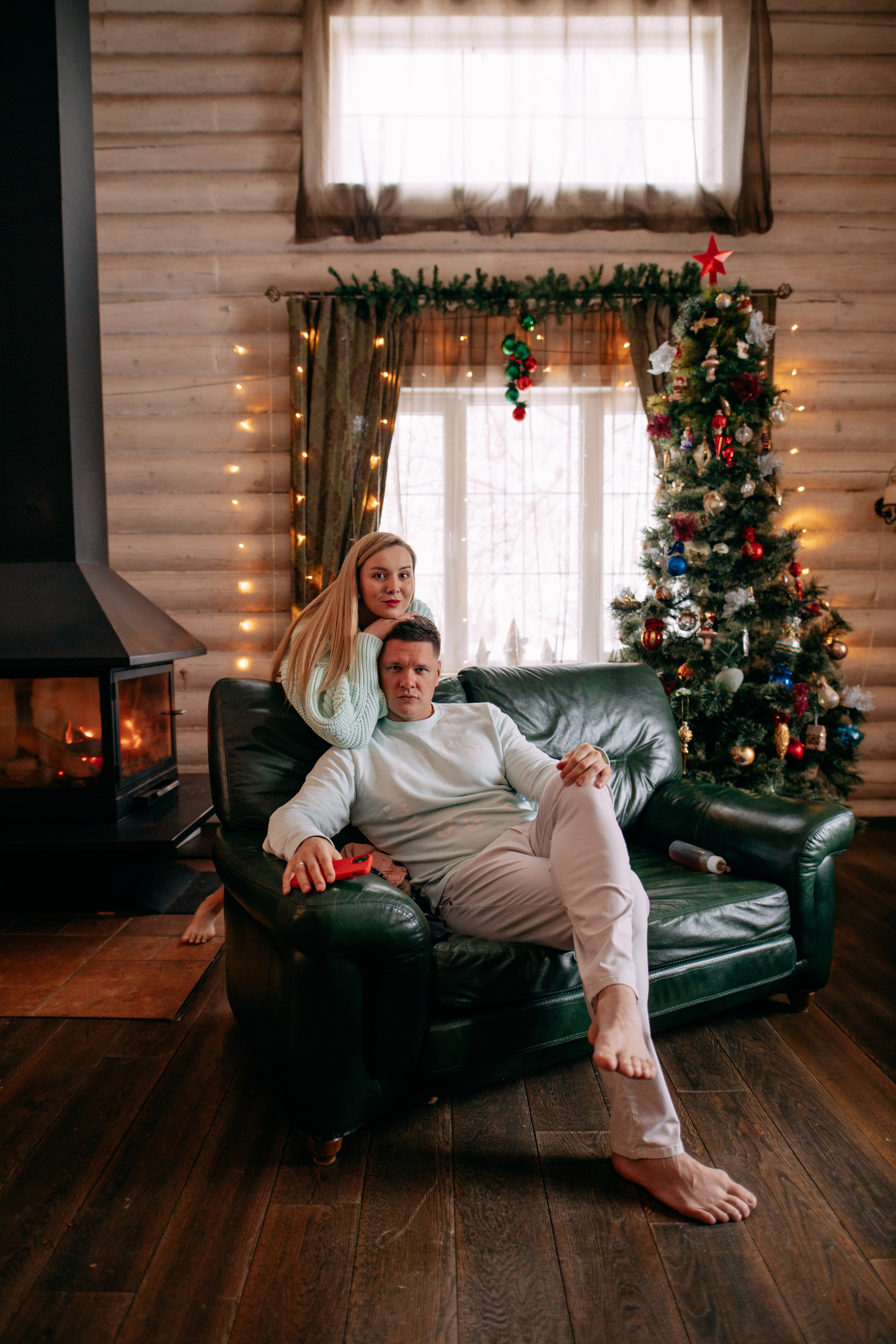 Новогодняя фотосъемка на дому, 4 семьи. Фото и видео съемка. Андрей Ионов