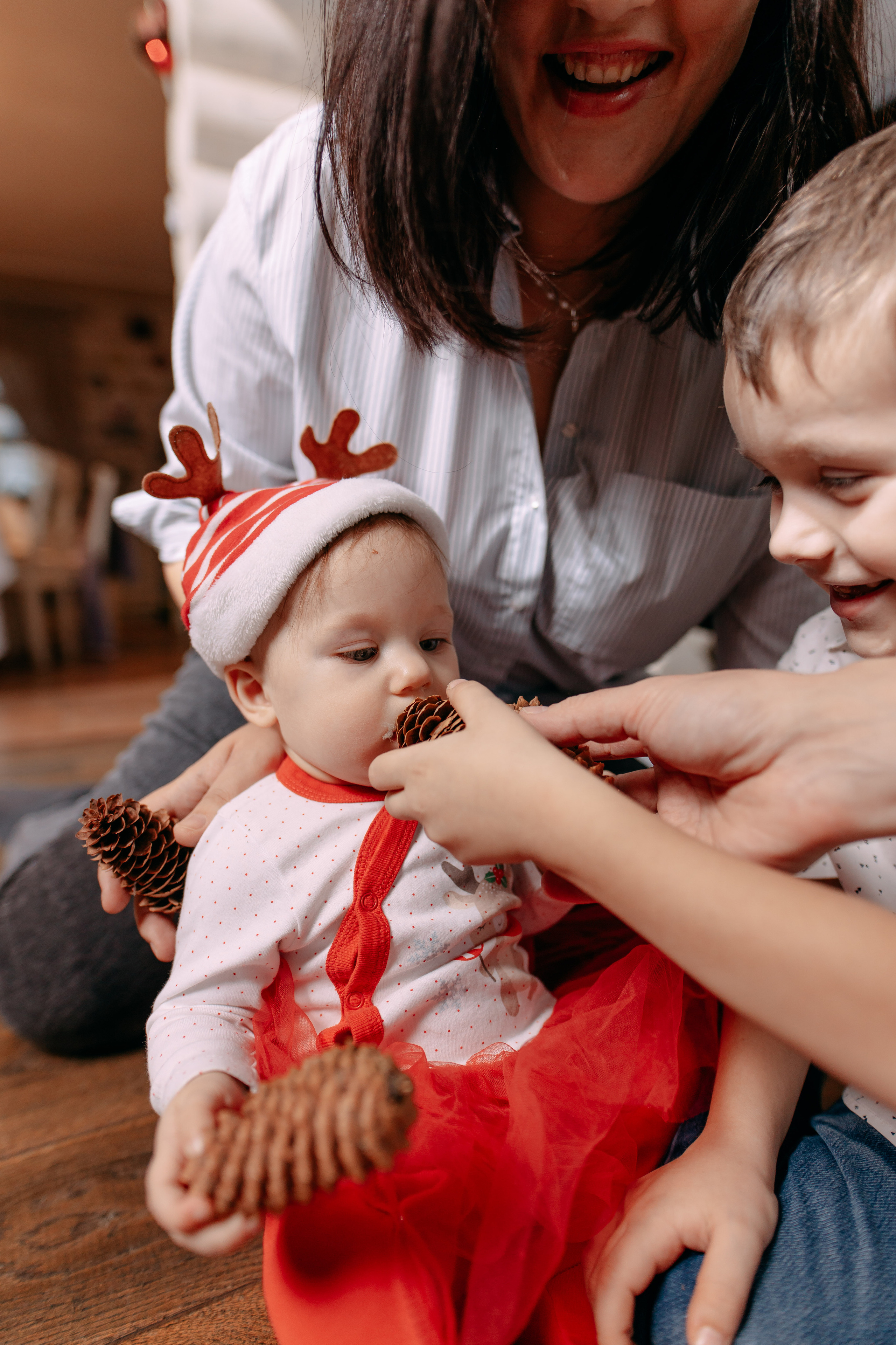 Новогодняя фотосъемка на дому, 4 семьи. Фото и видео съемка. Андрей Ионов