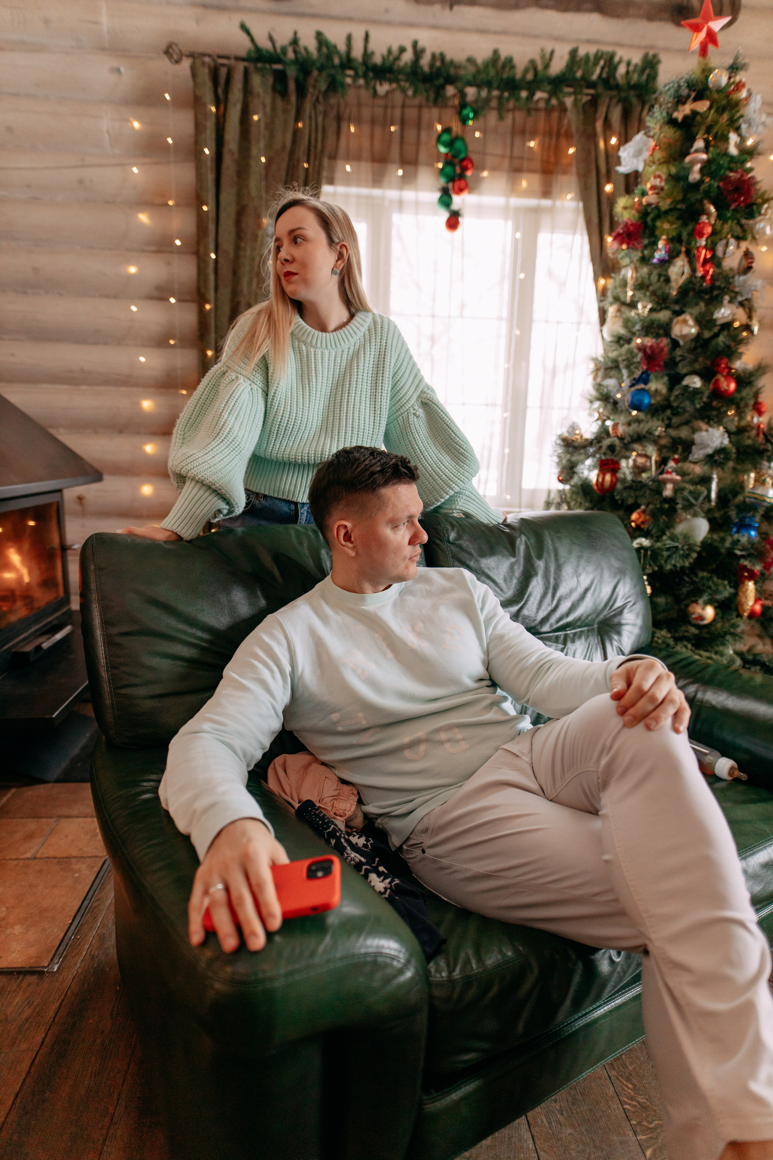 Новогодняя фотосъемка на дому, 4 семьи. Фото и видео съемка. Андрей Ионов