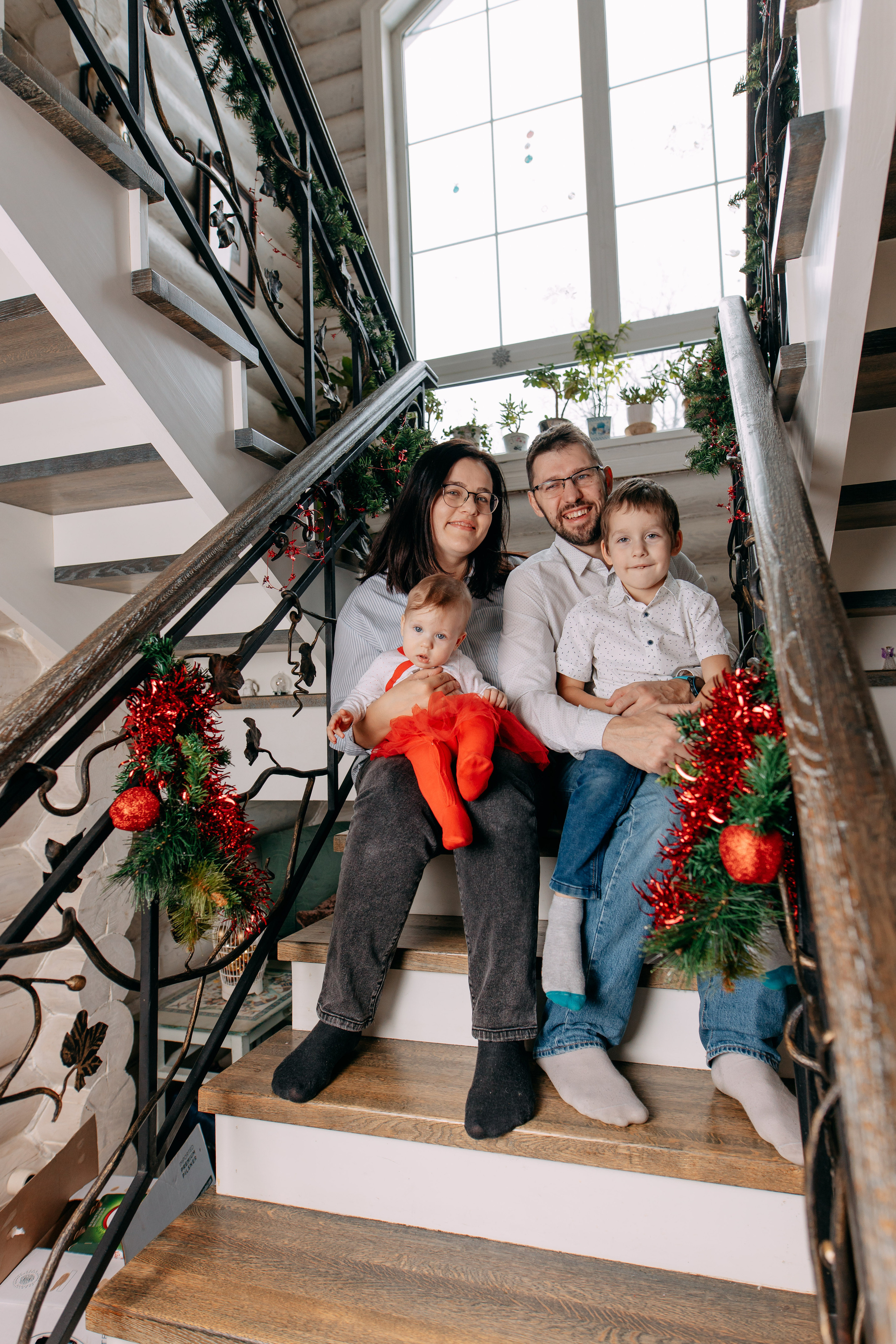 Новогодняя фотосъемка на дому, 4 семьи. Фото и видео съемка. Андрей Ионов