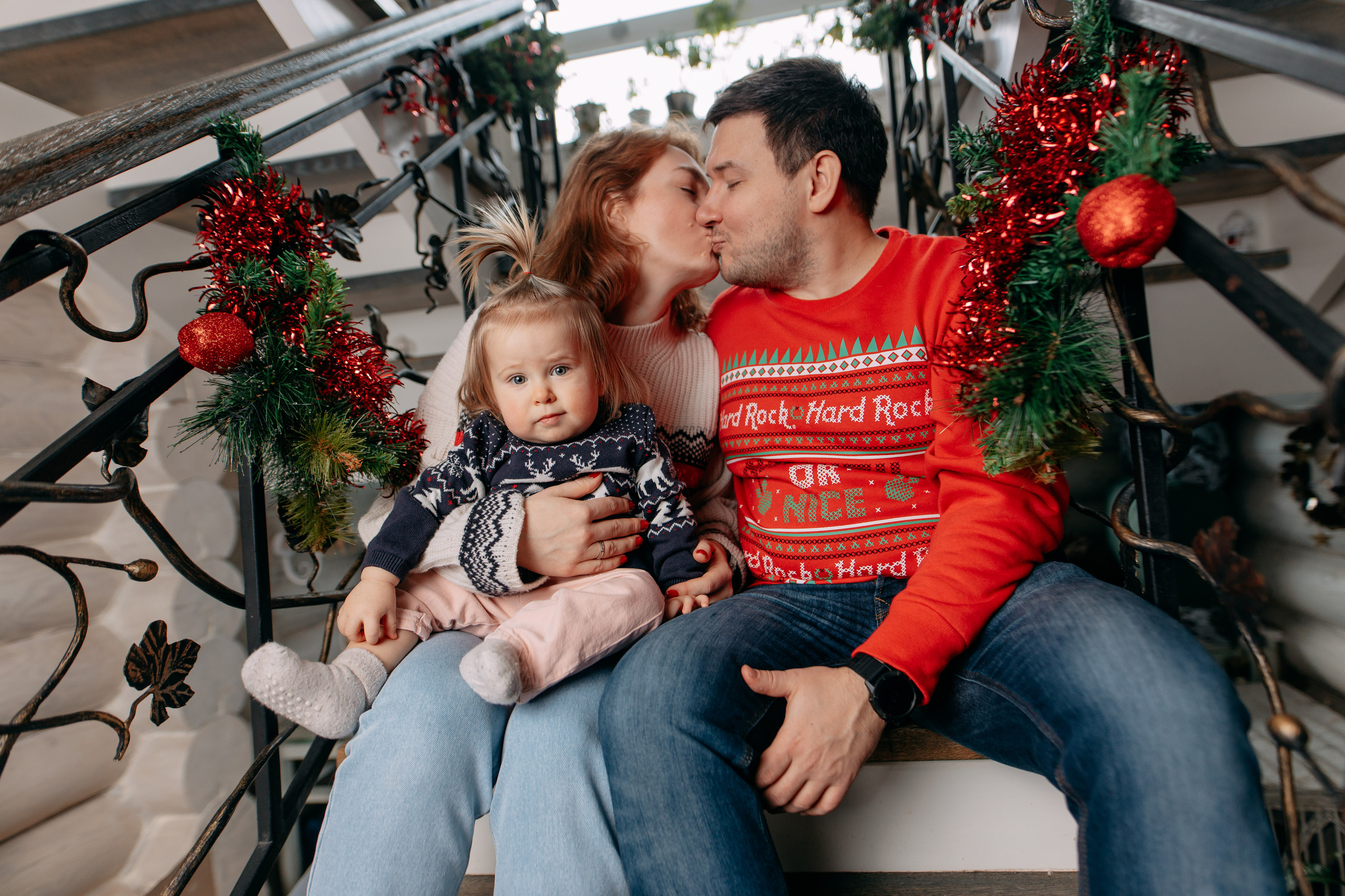 Новогодняя фотосъемка на дому, 4 семьи. Фото и видео съемка. Андрей Ионов