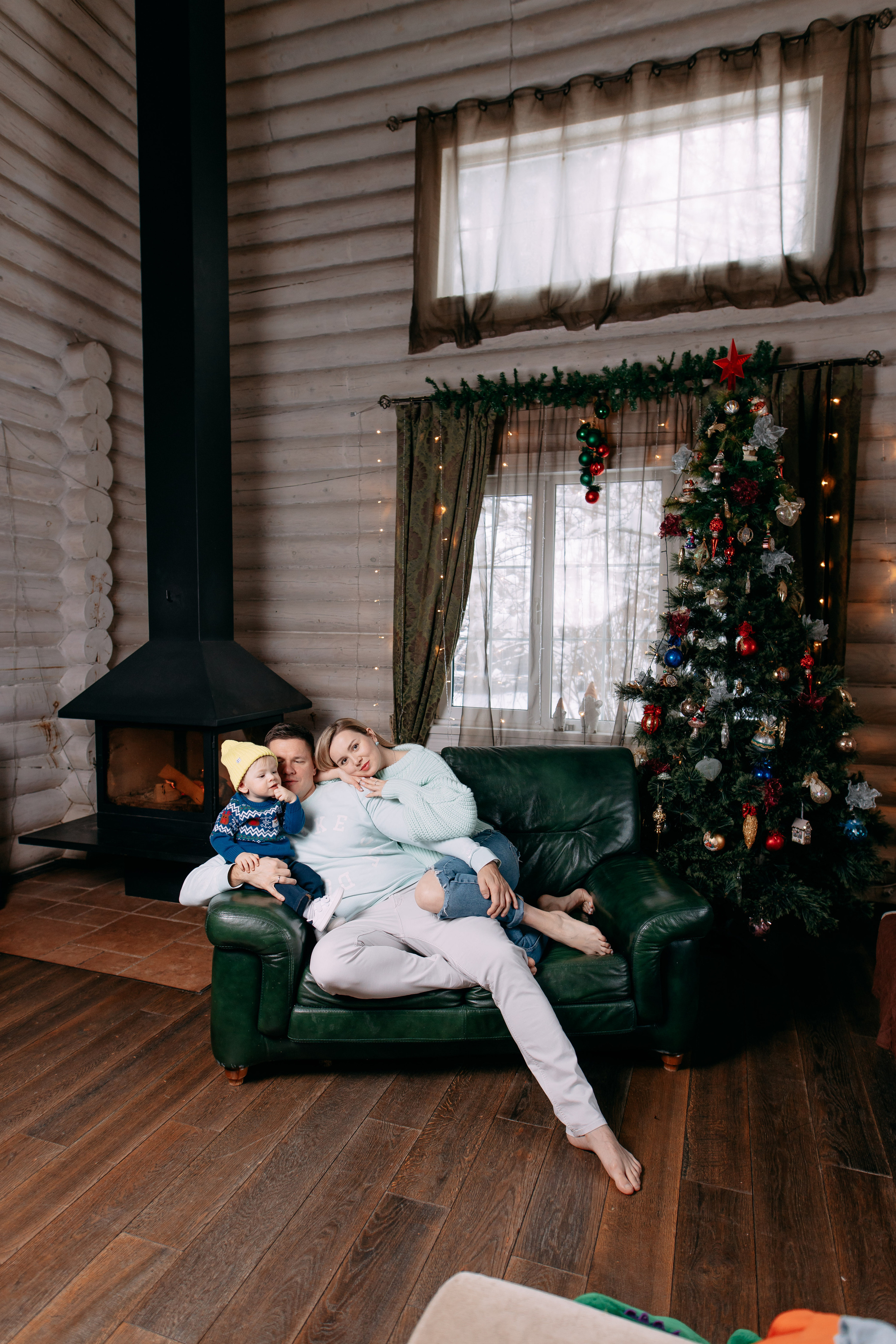 Новогодняя фотосъемка на дому, 4 семьи. Фото и видео съемка. Андрей Ионов