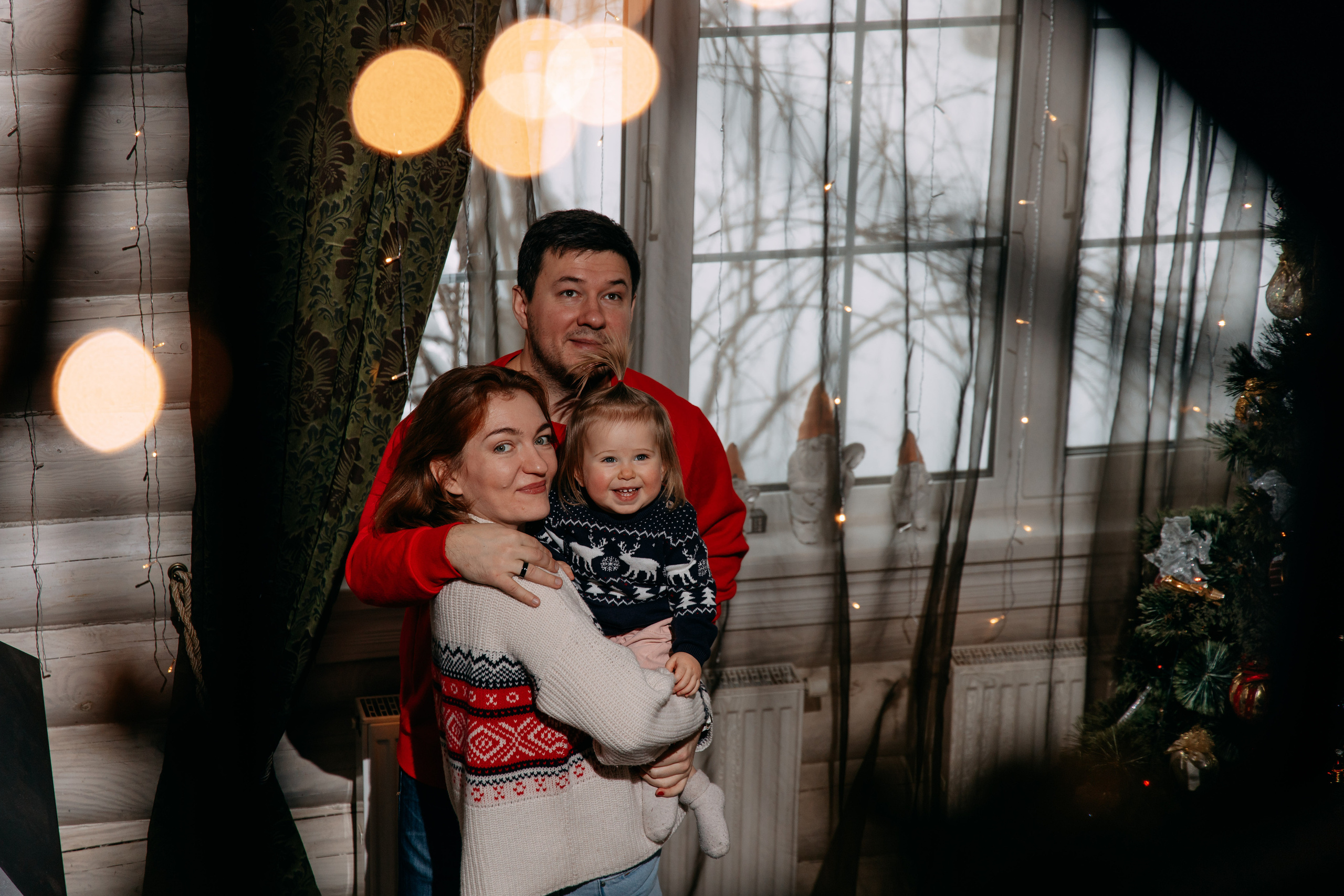 Новогодняя фотосъемка на дому, 4 семьи. Фото и видео съемка. Андрей Ионов