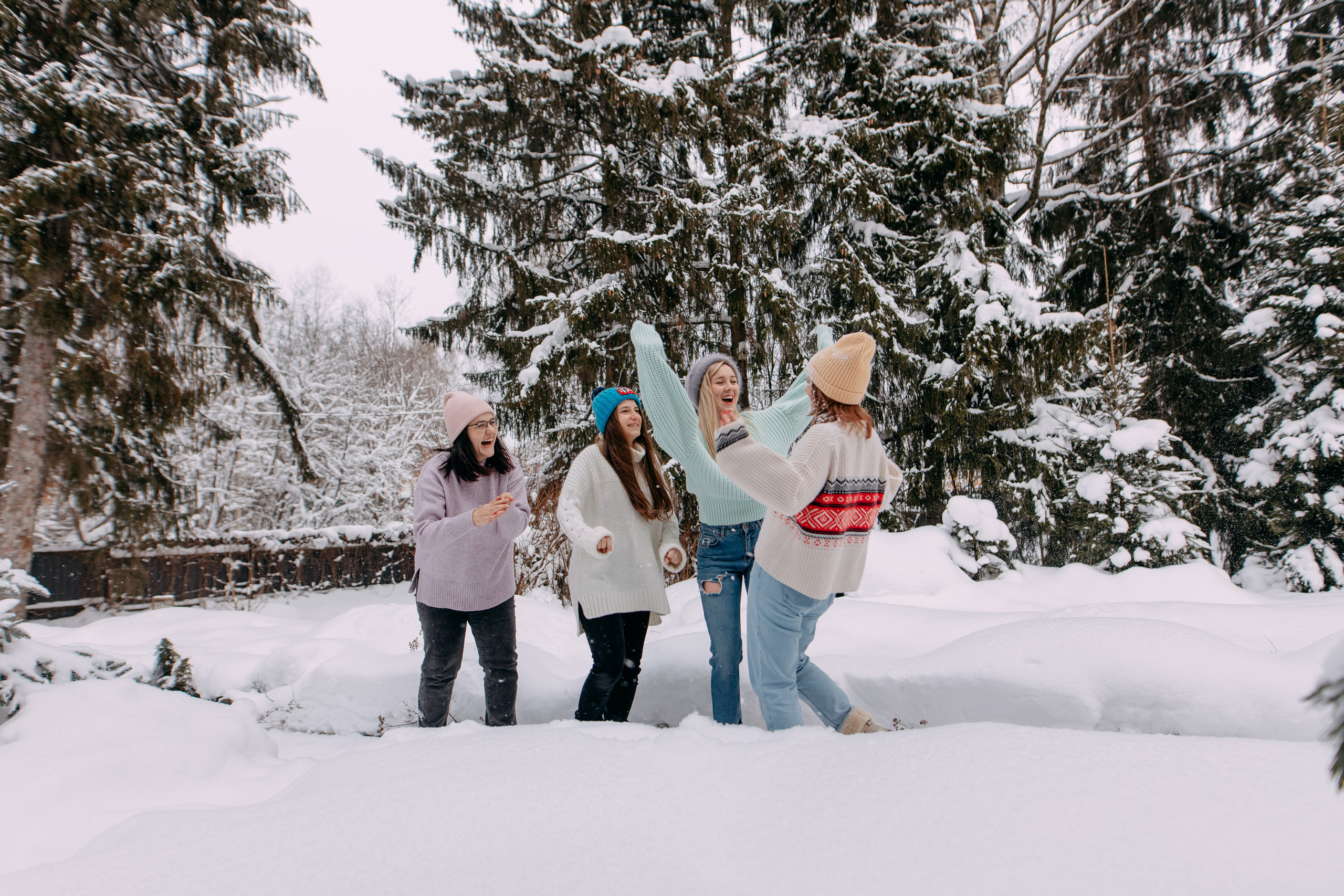 Новогодняя фотосъемка на дому, 4 семьи. Фото и видео съемка. Андрей Ионов