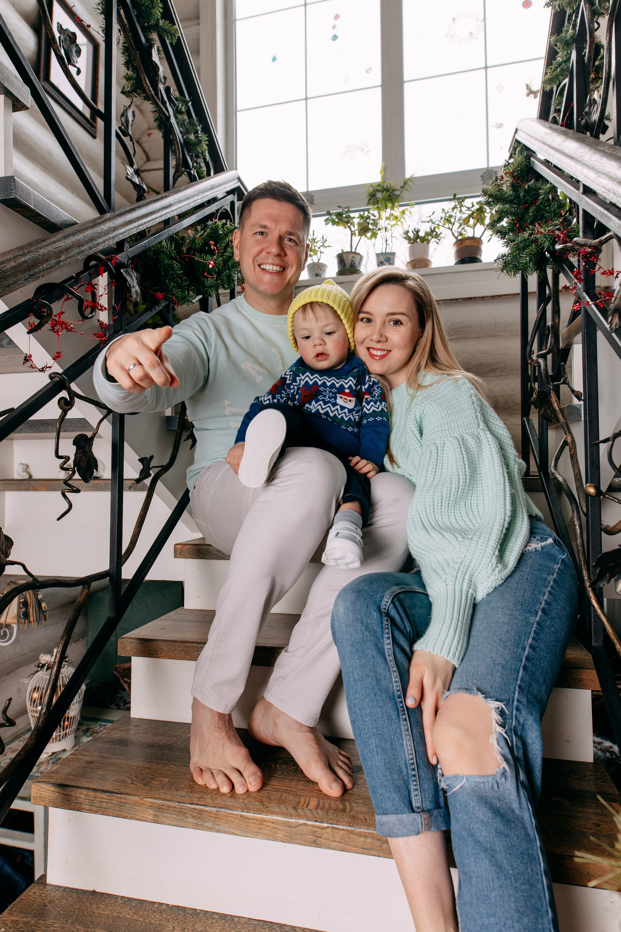 Новогодняя фотосъемка на дому, 4 семьи. Фото и видео съемка. Андрей Ионов