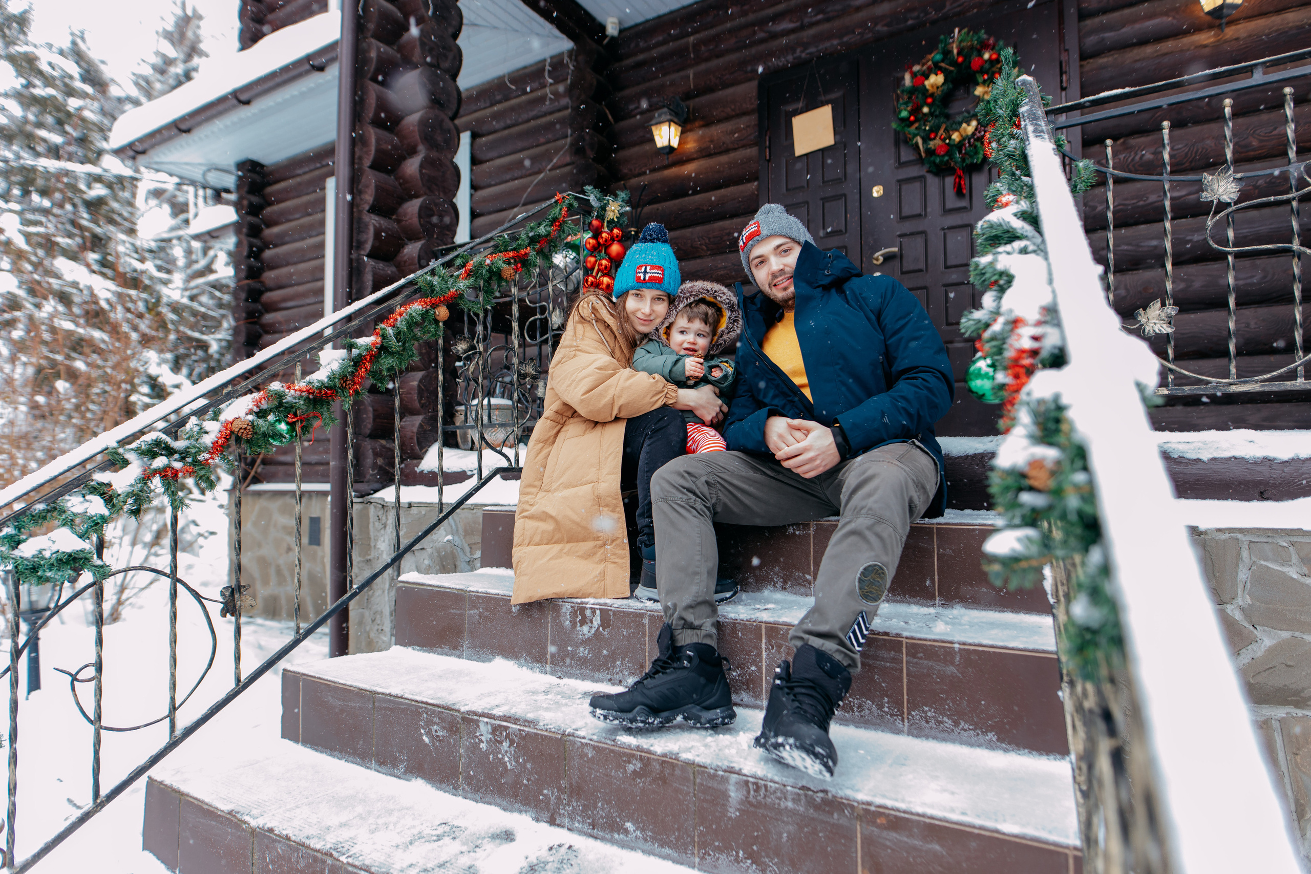 Новогодняя фотосъемка на дому, 4 семьи. Фото и видео съемка. Андрей Ионов