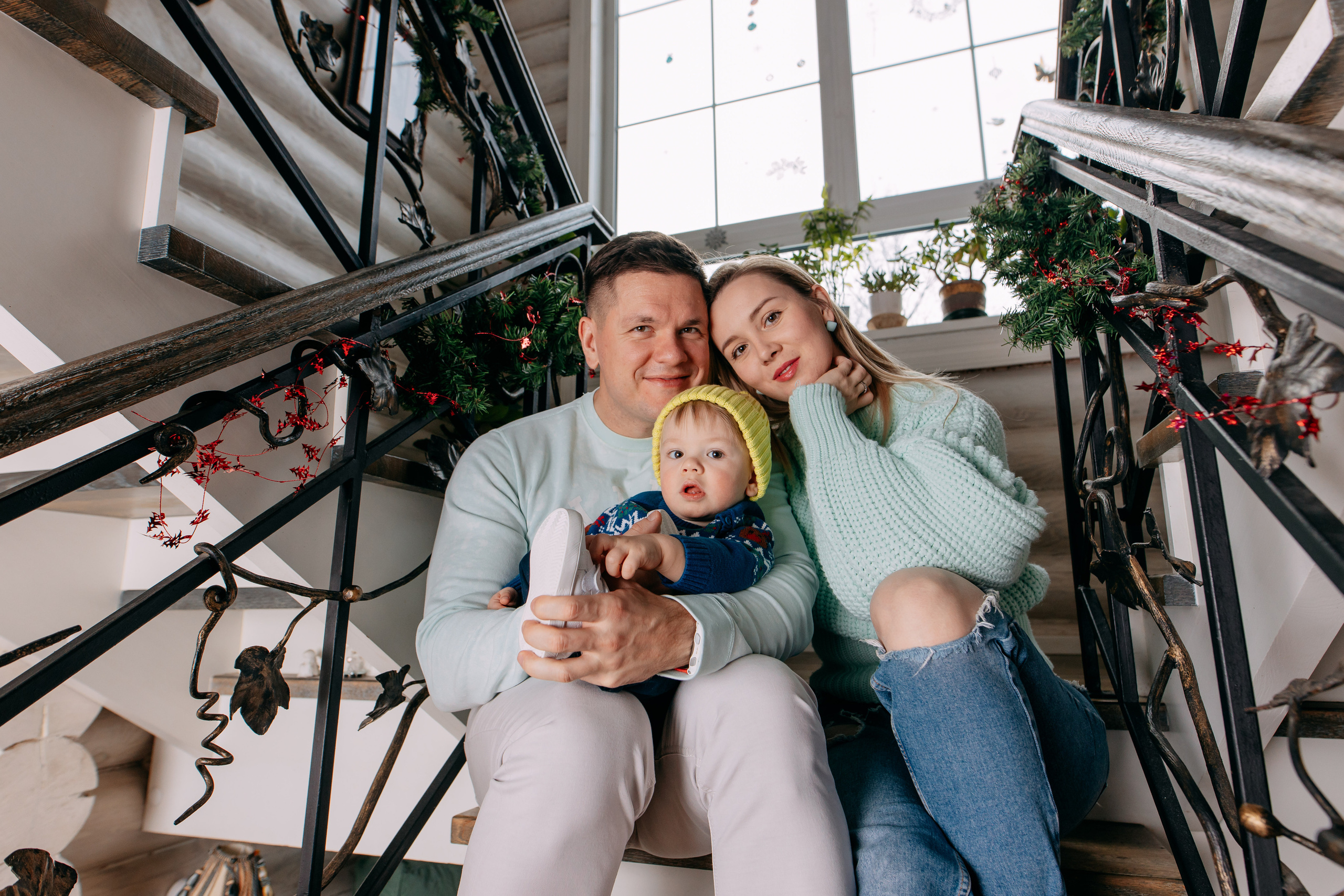 Новогодняя фотосъемка на дому, 4 семьи. Фото и видео съемка. Андрей Ионов