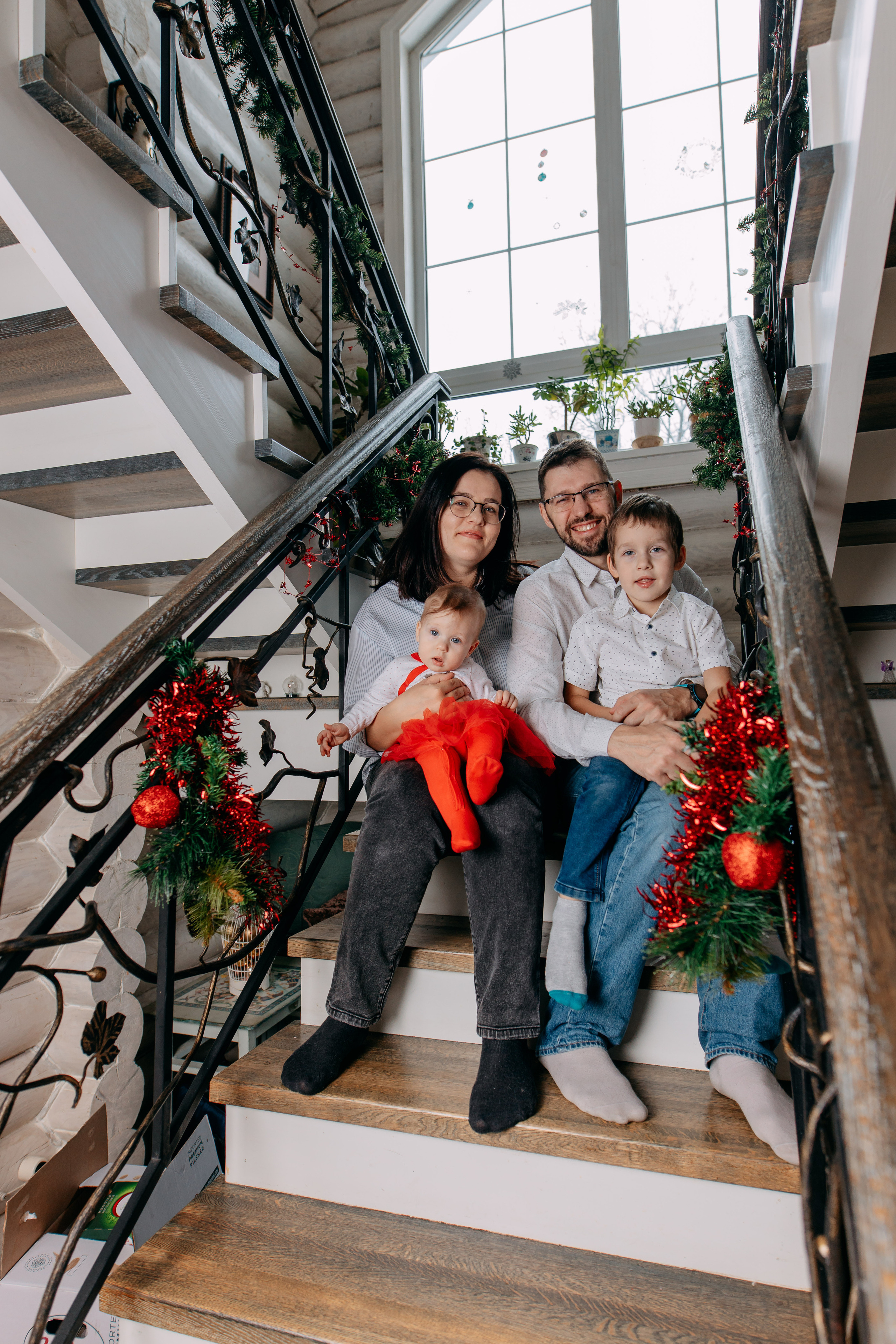 Новогодняя фотосъемка на дому, 4 семьи. Фото и видео съемка. Андрей Ионов