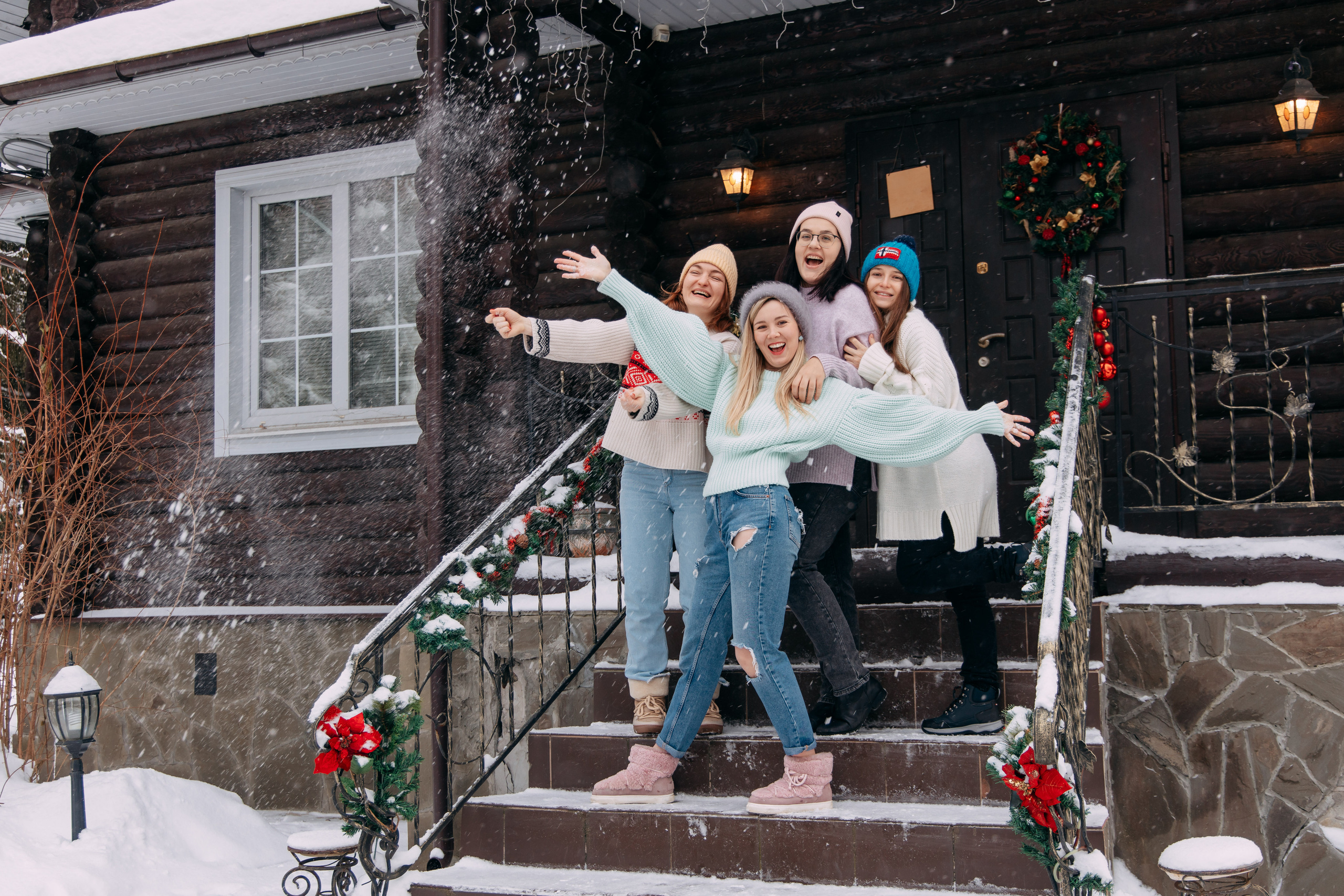 Новогодняя фотосъемка на дому, 4 семьи. Фото и видео съемка. Андрей Ионов