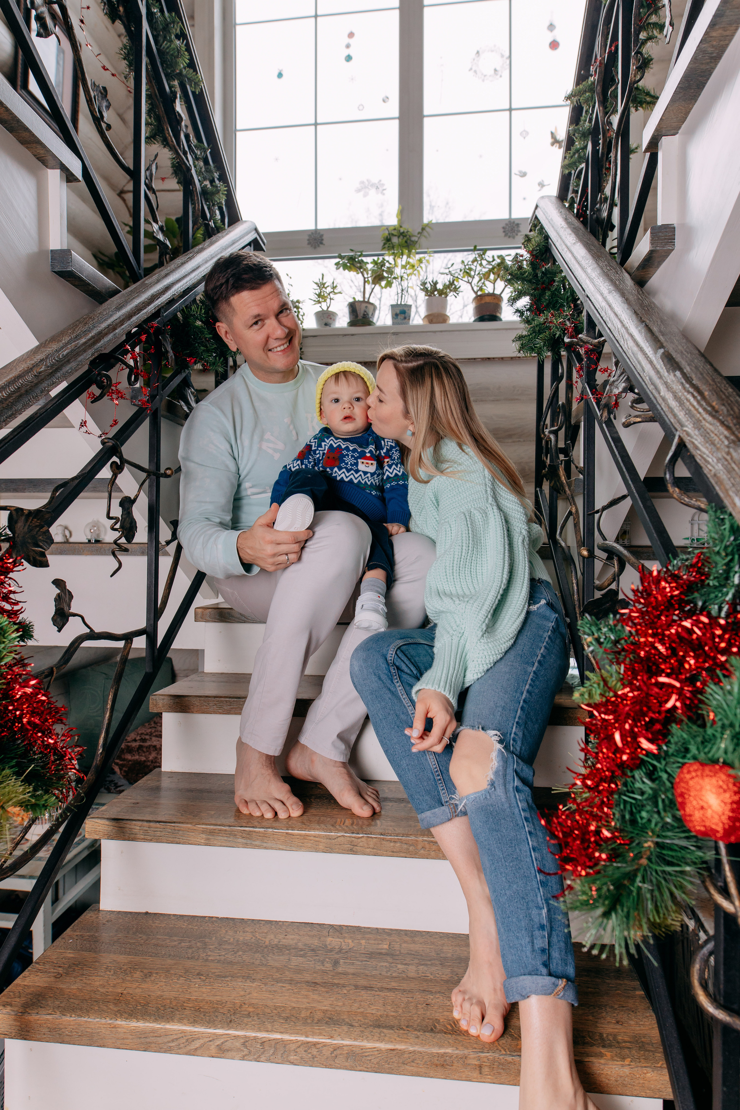 Новогодняя фотосъемка на дому, 4 семьи. Фото и видео съемка. Андрей Ионов