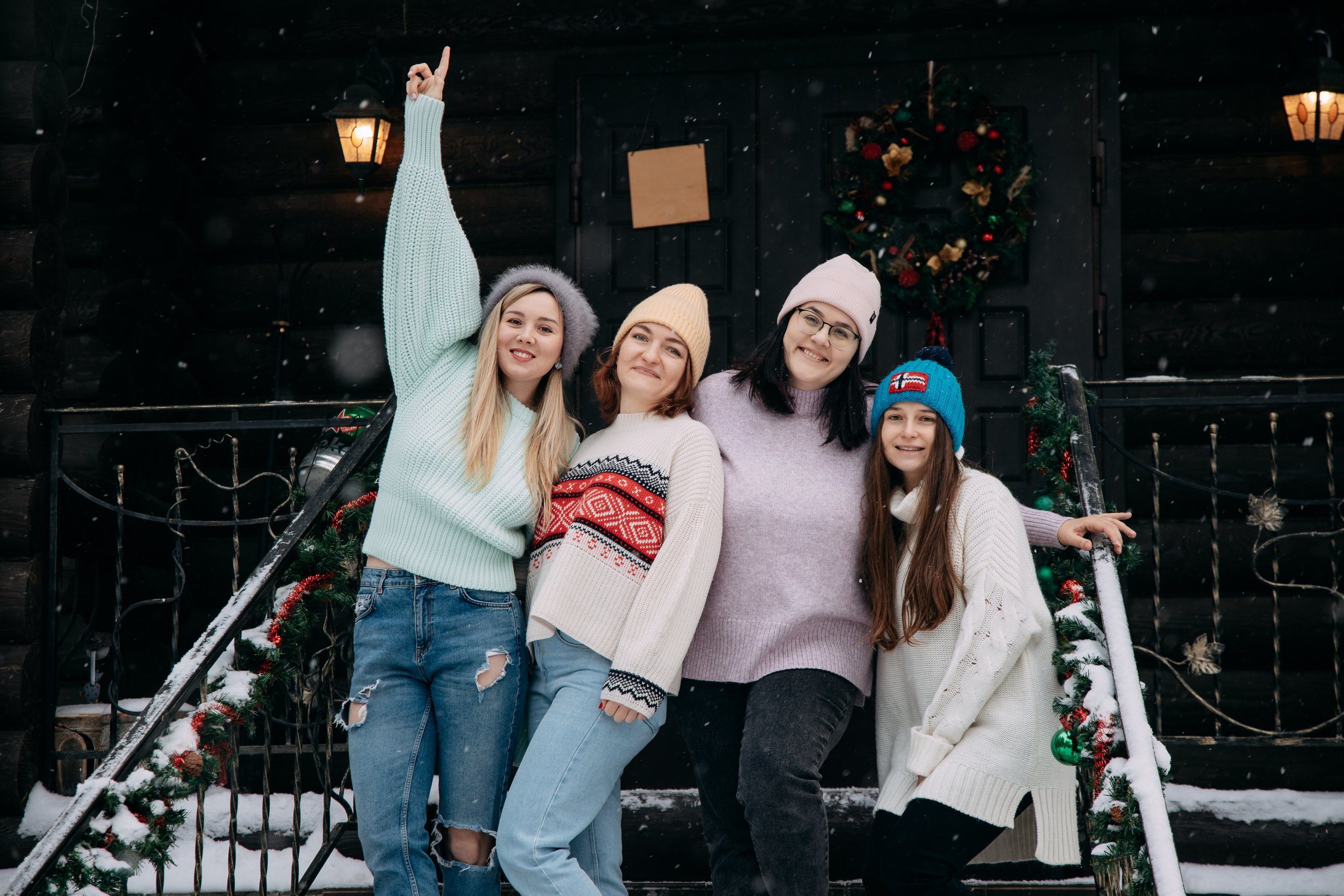 Новогодняя фотосъемка на дому, 4 семьи. Фото и видео съемка. Андрей Ионов