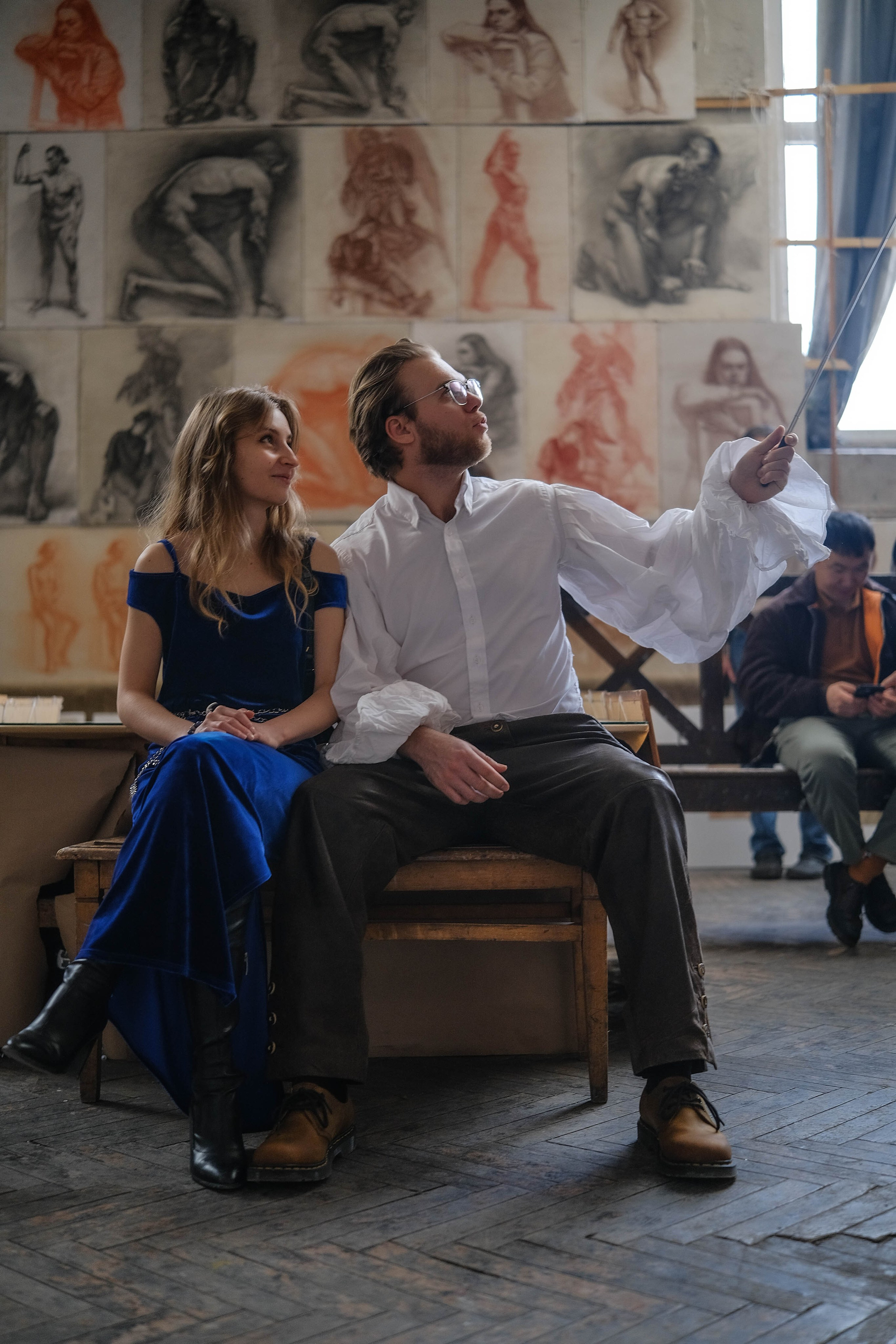 Репортаж частной экскурсии художника Михаила Соловьева в академии художеств Репина. Портретные и творческие съемки Санкт-Петребург