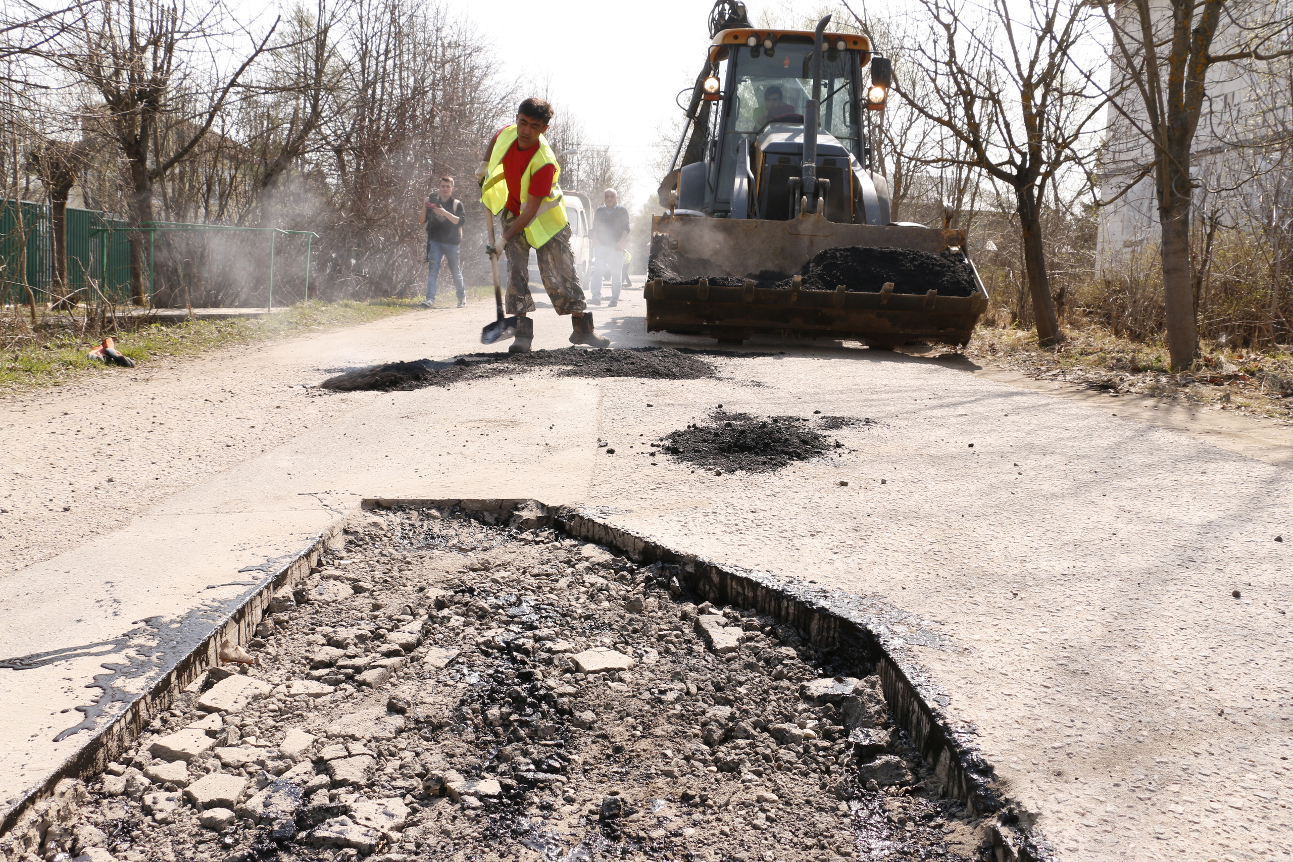 Благоустройство, строительство, дороги, экология, посадка деревьев, ас. Мария Ткаченко. Документальная фотография