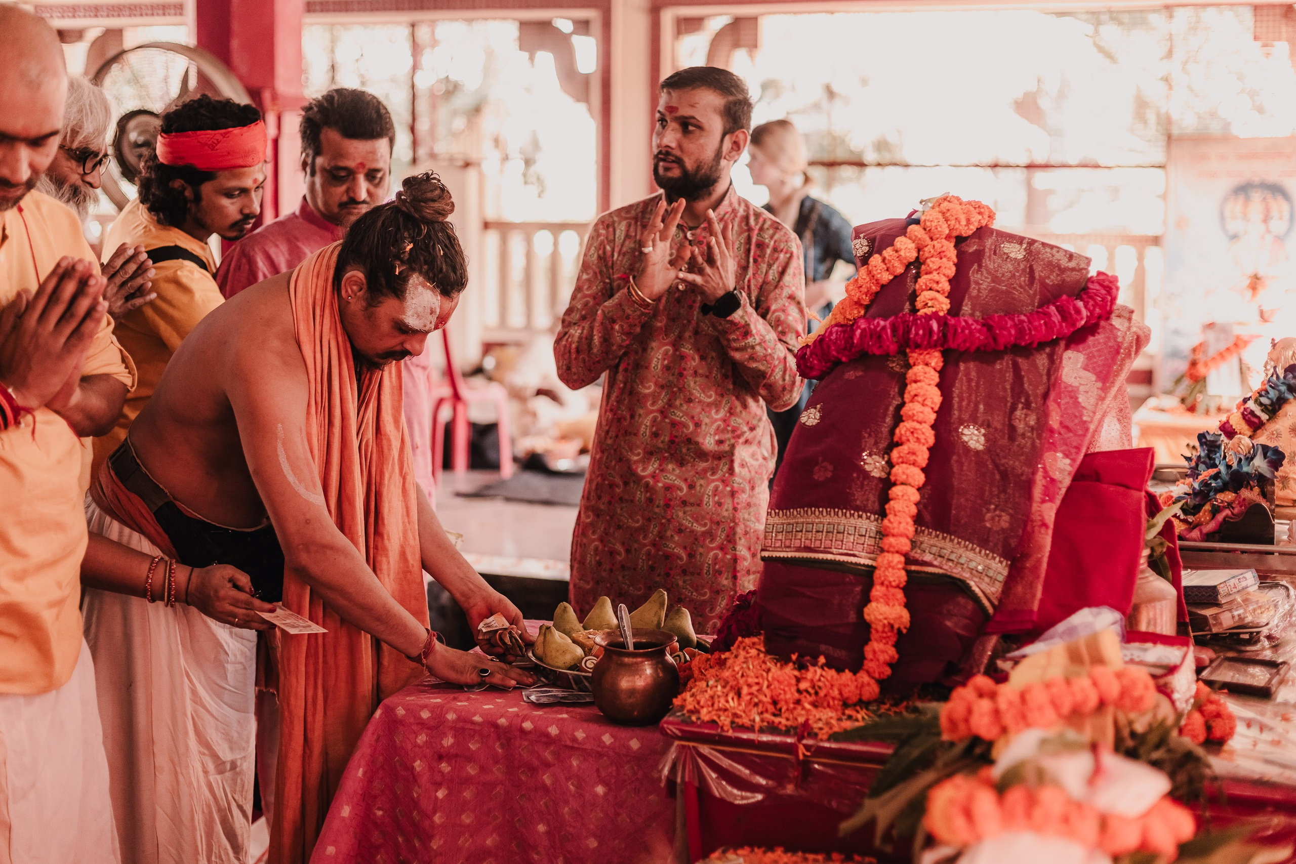 Lakshmi pooja in India. Mariam Bagdasaryan