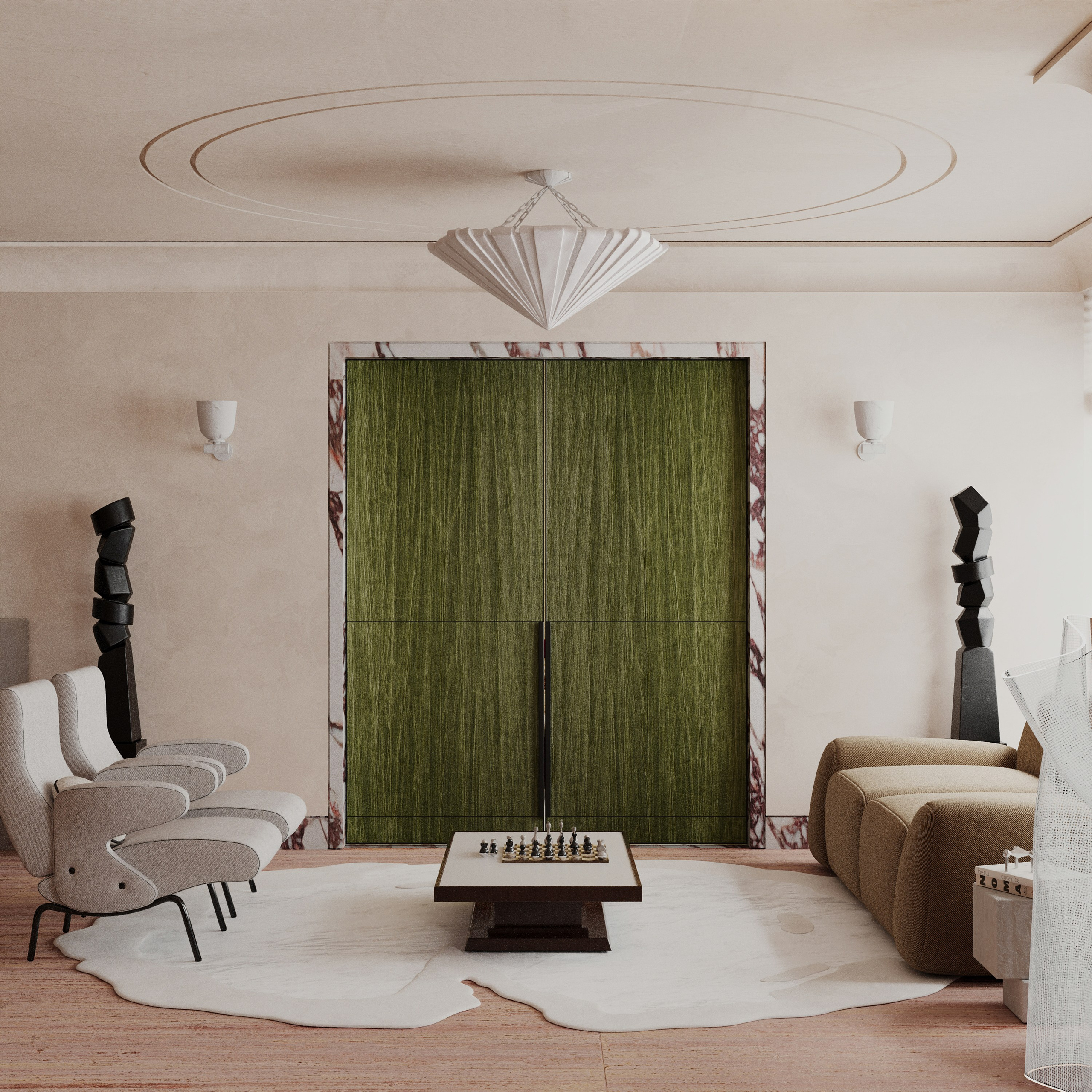 Апартаменты в эклектичном стиле с яркими акцентами 164 m². SHAIMERDINOVA INTERIORS