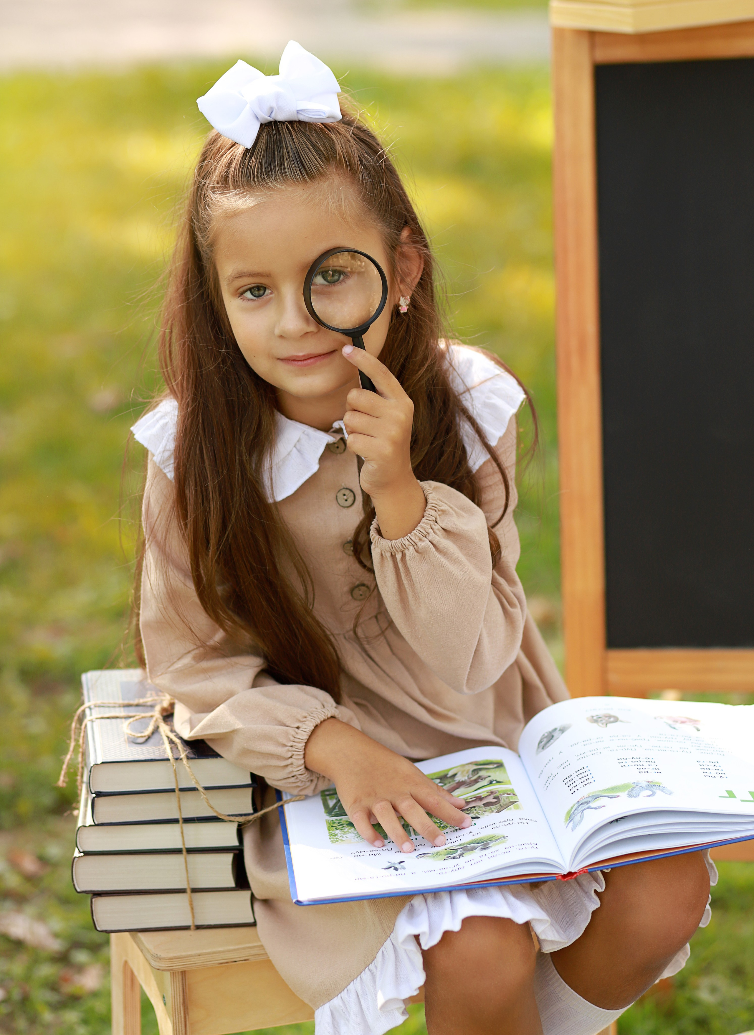 школьная фотосессия, фотопроект для первоклассников, дети с букварем
