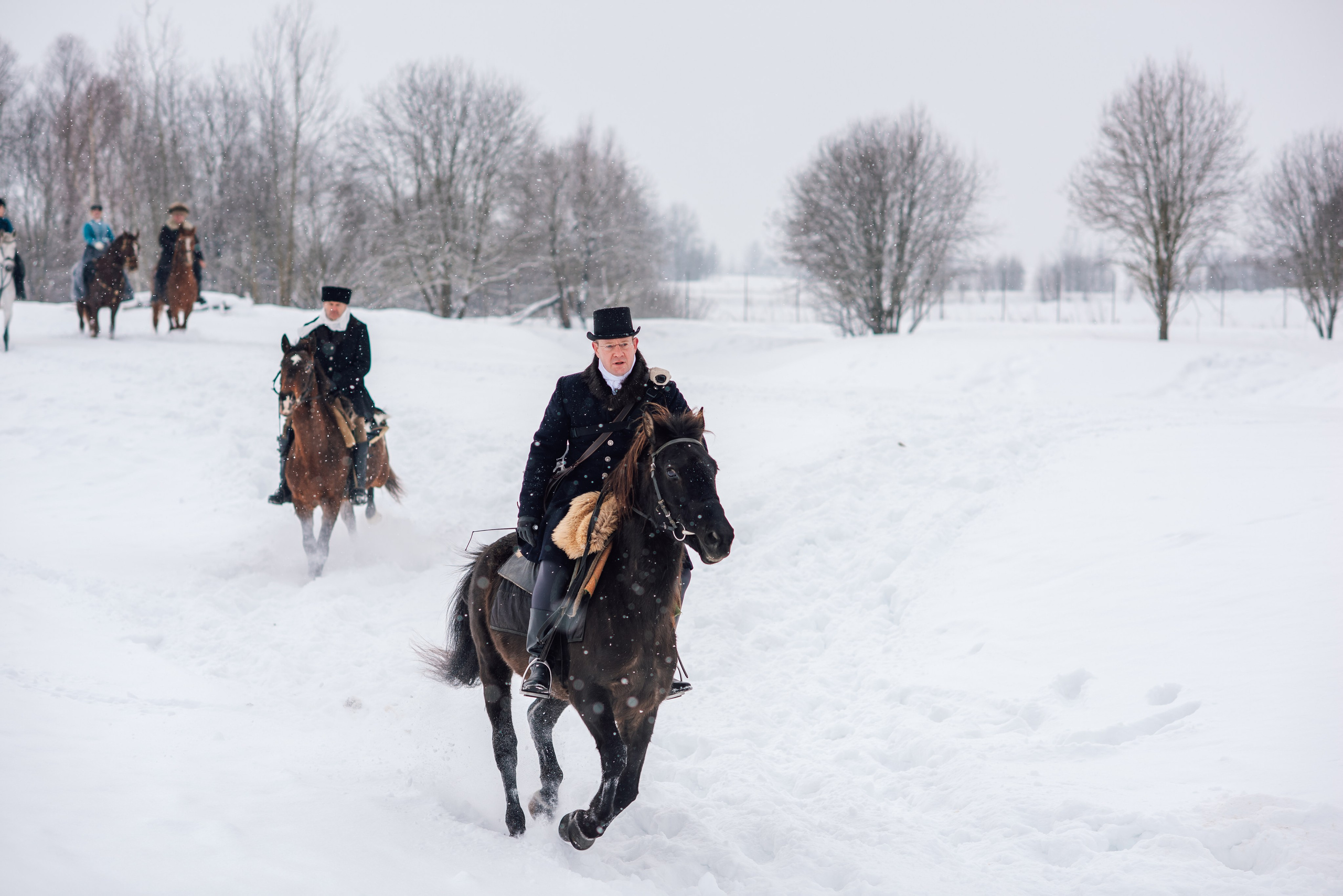 Зимняя парфорсная охота. Фотограф Диана Вальтер